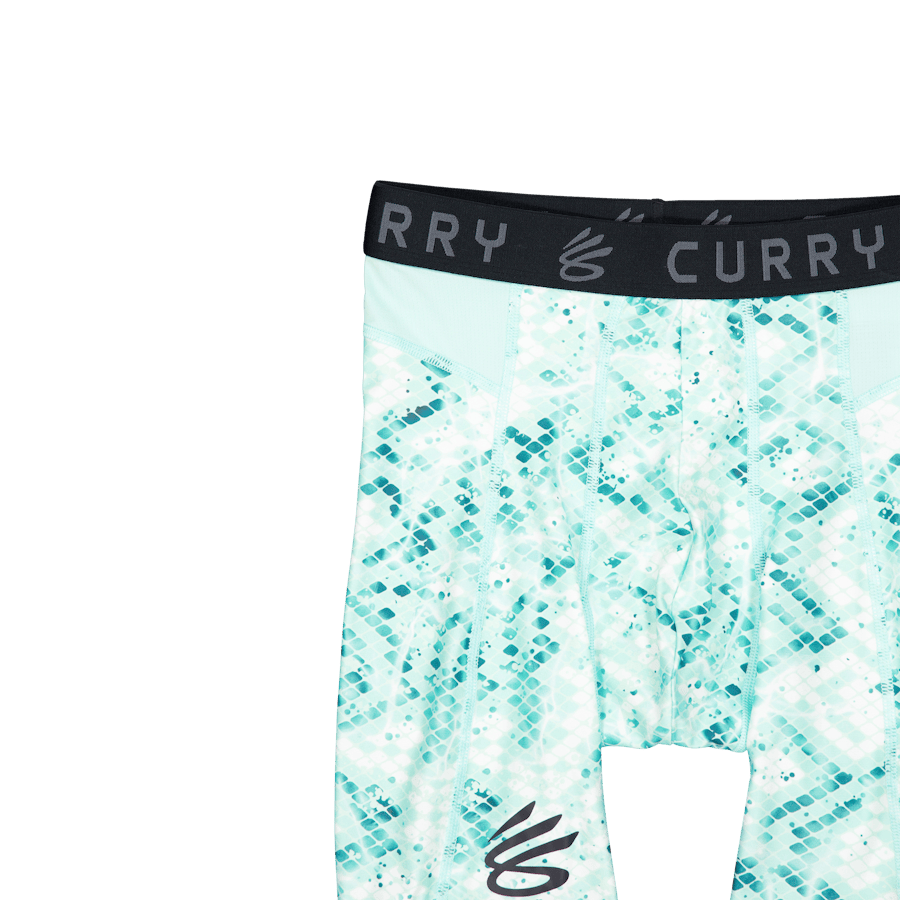 Ua Curry Hg Prtd Shorts Neo Turquoise - Bild 3