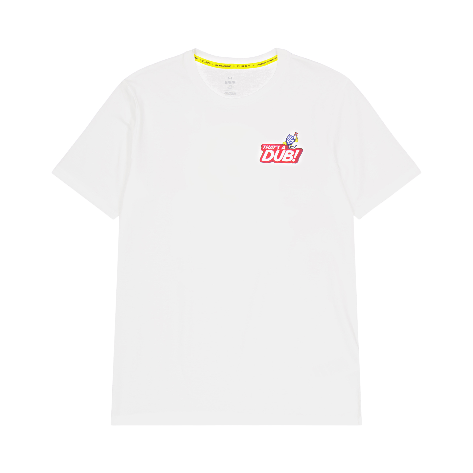Ua Curry Dub Goat Ss White, Male, Apparels, T-shirt, White, L