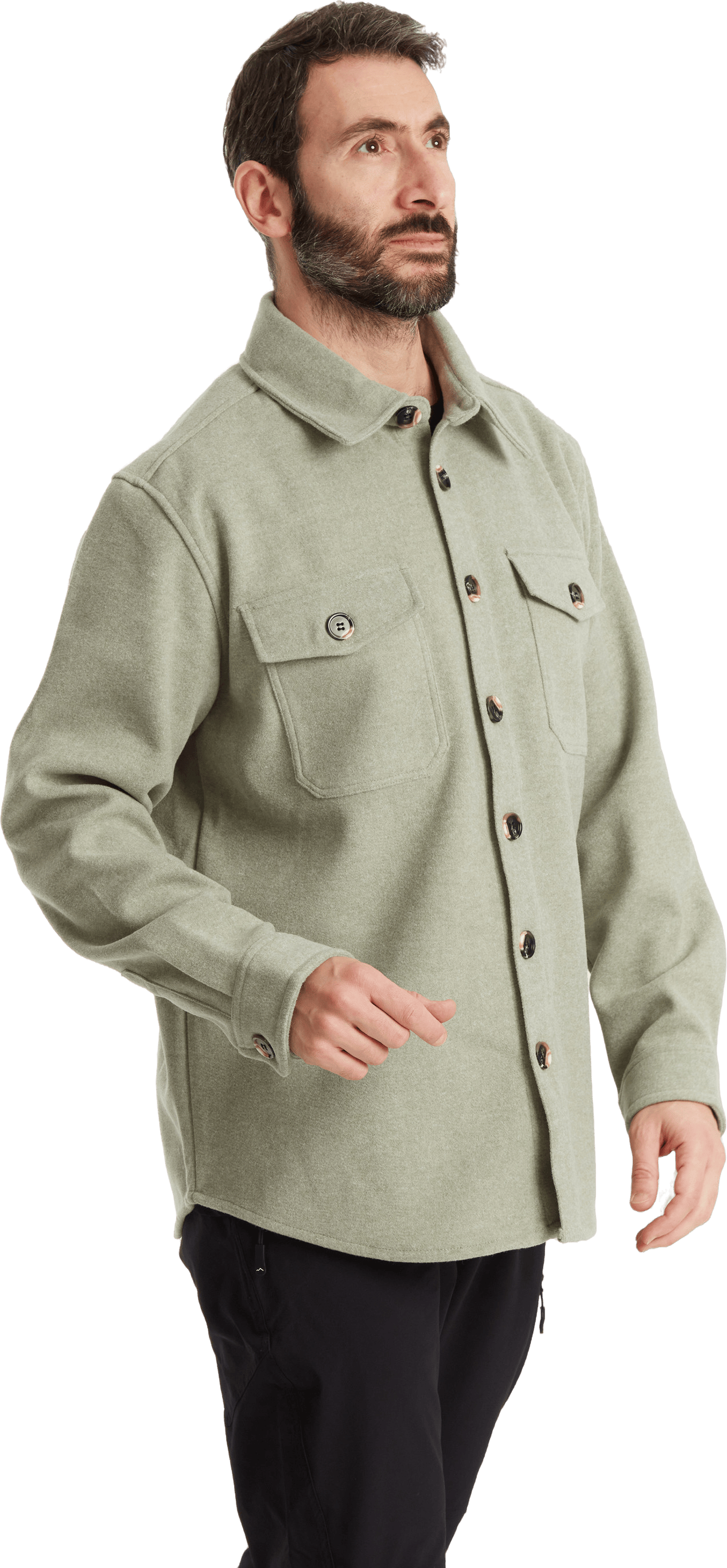 Cameron Reco Shirt Sea Spray, Male, Apparels, Shirts, Grey, S