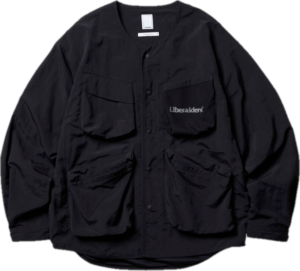 Nylon Utility Jacket Black, Male, Kleding, jassen, Zwart, M