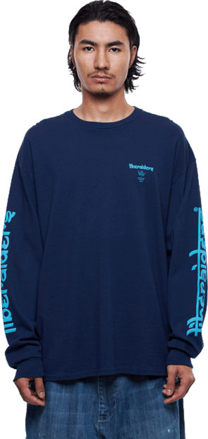 Lr Logo L/s Tee Navy - Bild 5