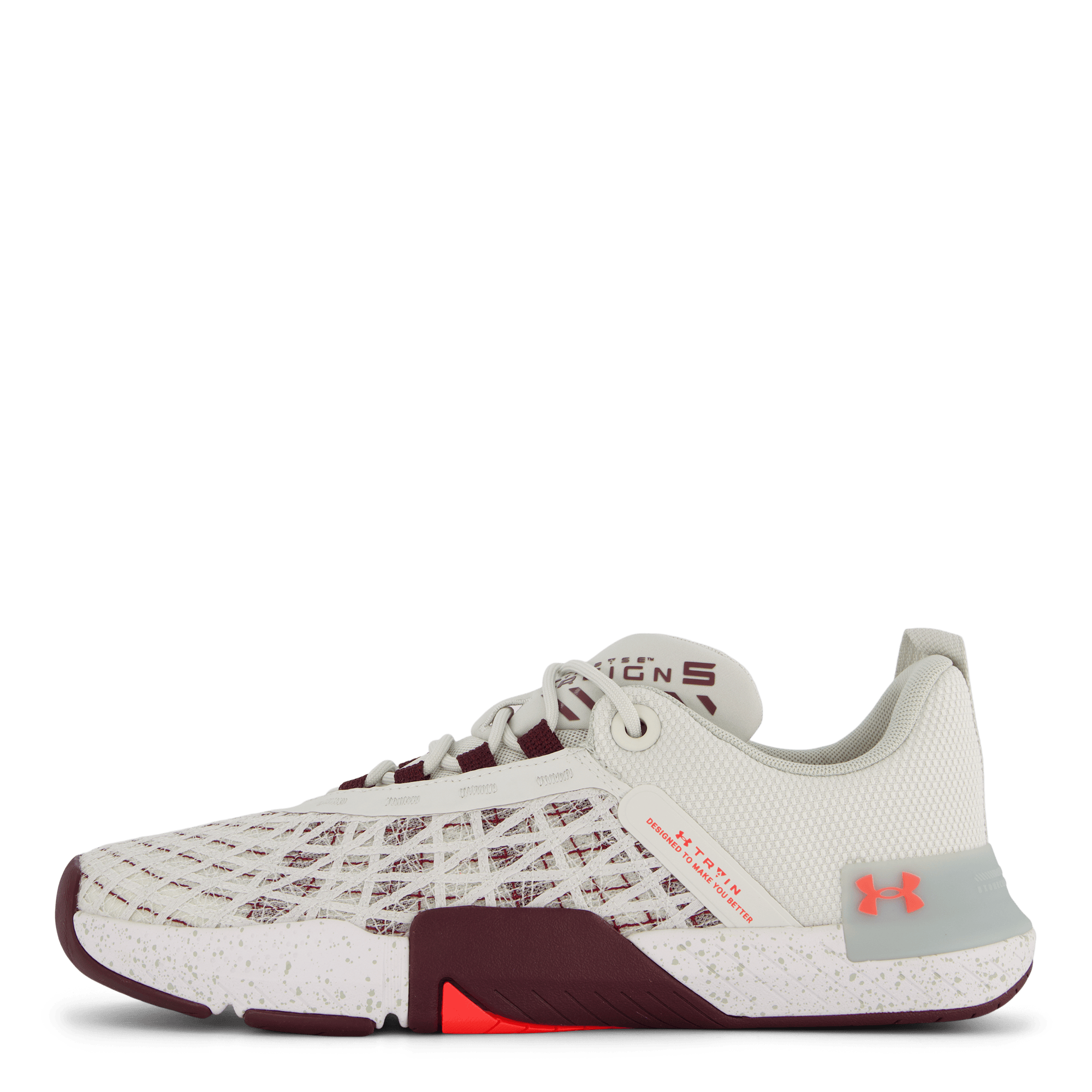 Ua Tribase Reign 5 White Clay, Male, Skor, Träningsskor, Sneakers, Träning, EU 42,5