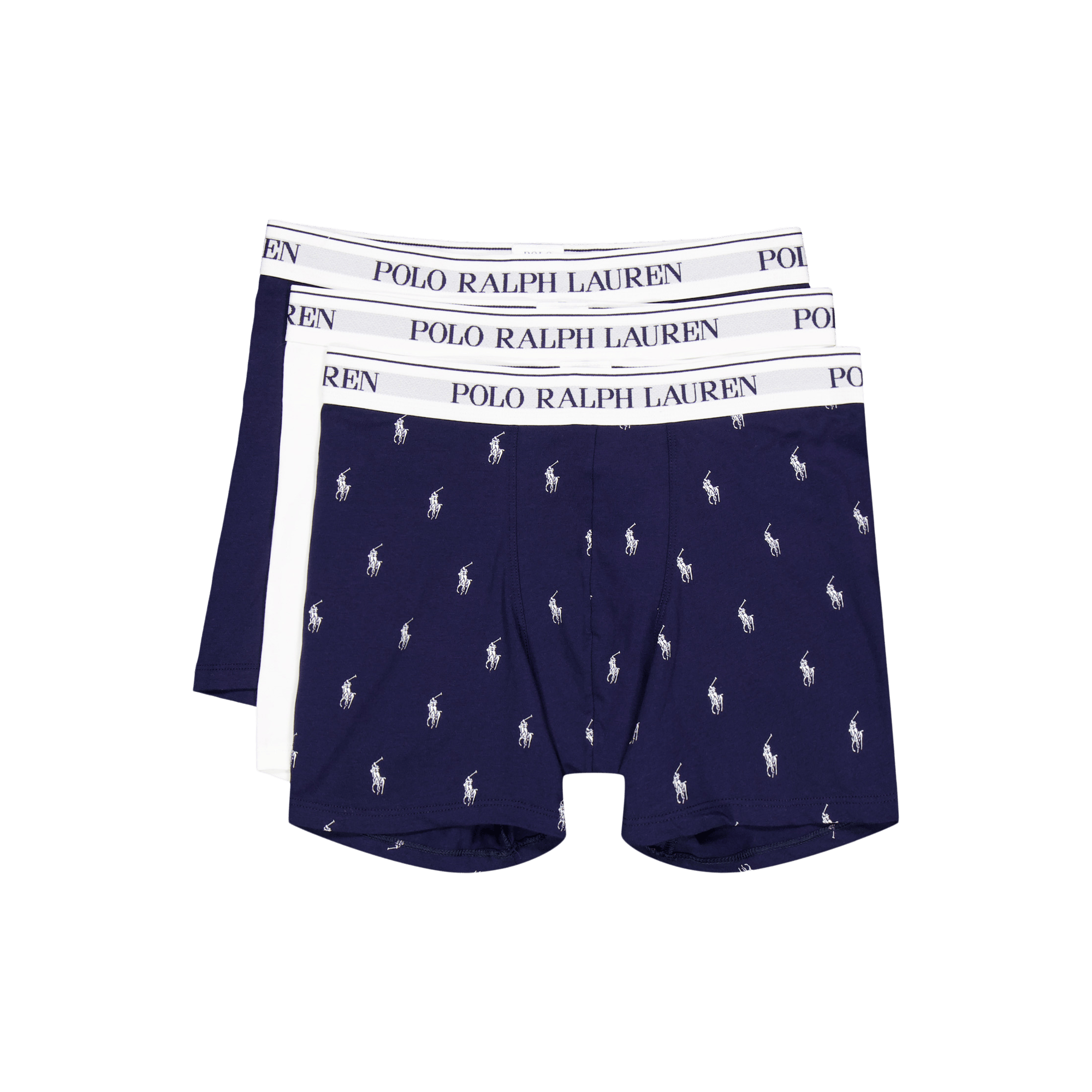 Stretch Cotton Boxer Brief 3-Pack 3PK Crs Nvy / White / Crs Nvy Aopp