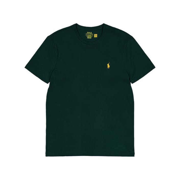 Custom Slim Fit Jersey Crewneck T-Shirt Moss Agate/C1414, Male, Vêtements, Tops, Vert, M