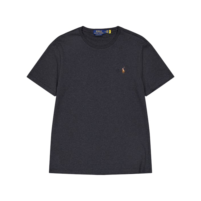 Custom Slim Fit Soft Cotton T-Shirt Black Marl Heather, Male, Apparels, Tops, Black, S