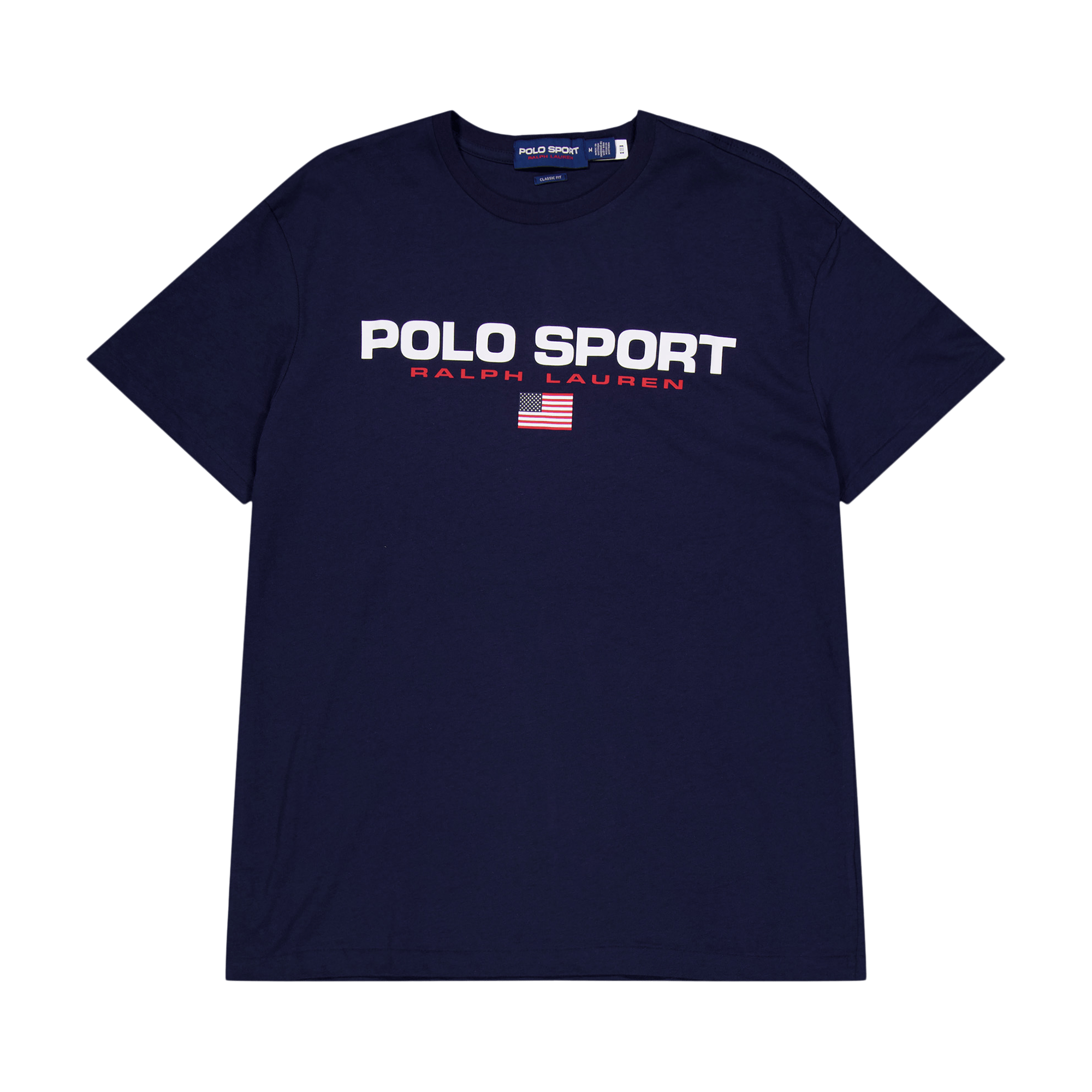 Classic Fit Polo Sport Jersey T-Shirt Cruise Navy / White