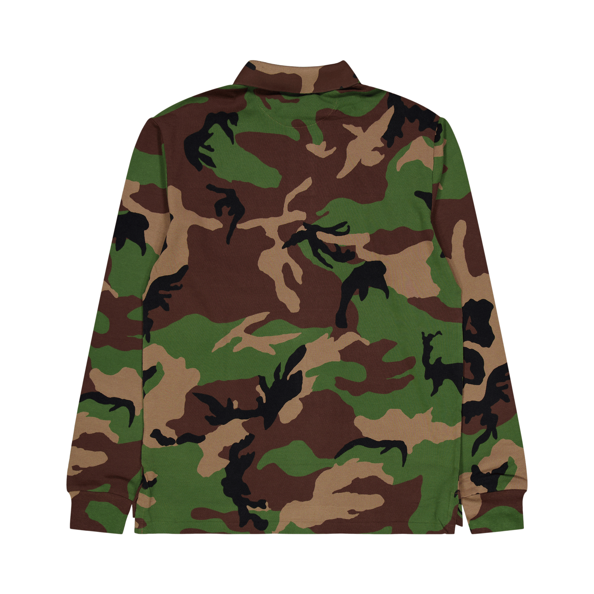 Custom Slim Fit Camo Mesh Polo Shirt Surplus Camo - Bild 2