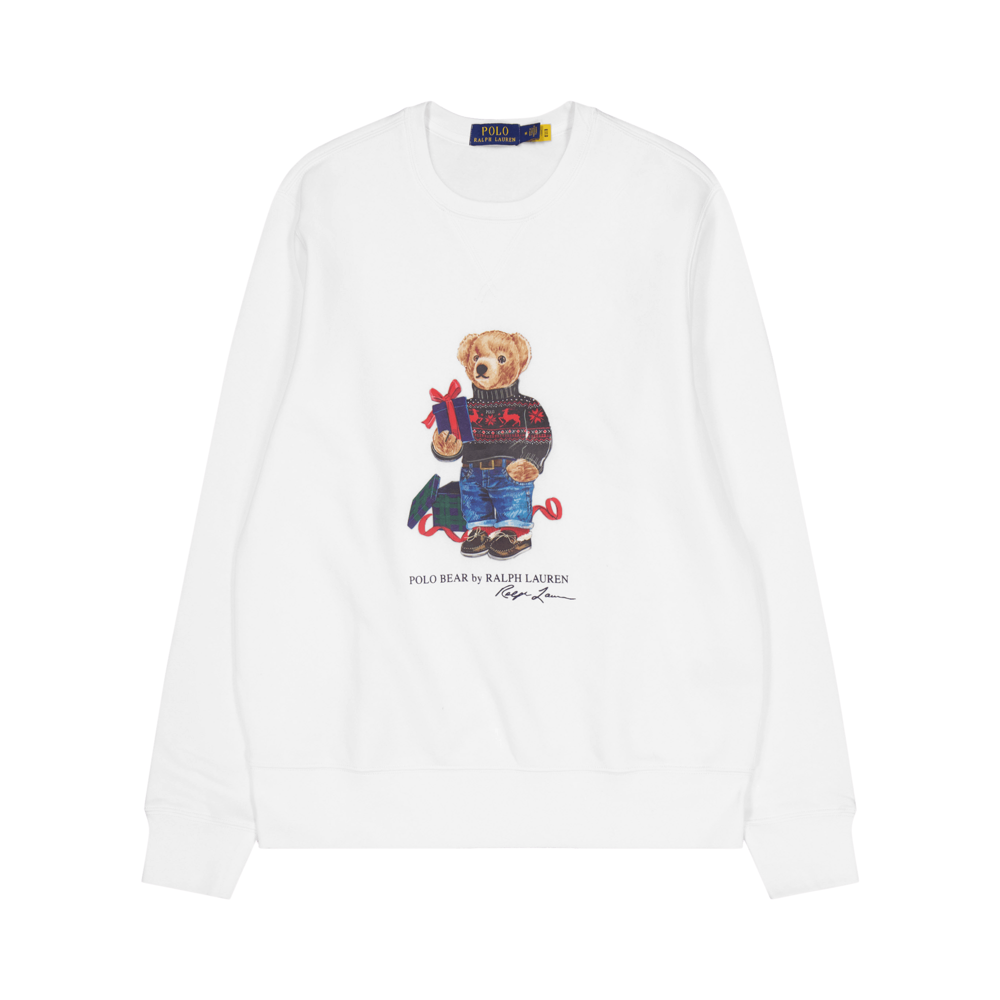 Polo Bear Fleece Sweatshirt Fa23 White Gift Bear