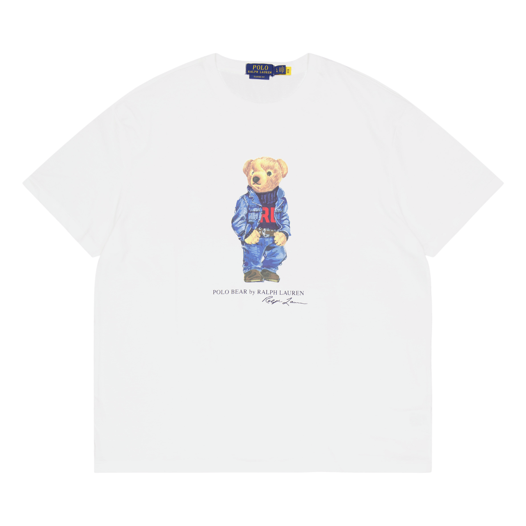 Polo Ralph Lauren 26/1 Jersey Denim Bear, Male, Abbigliamento, Tops, Bianca, M