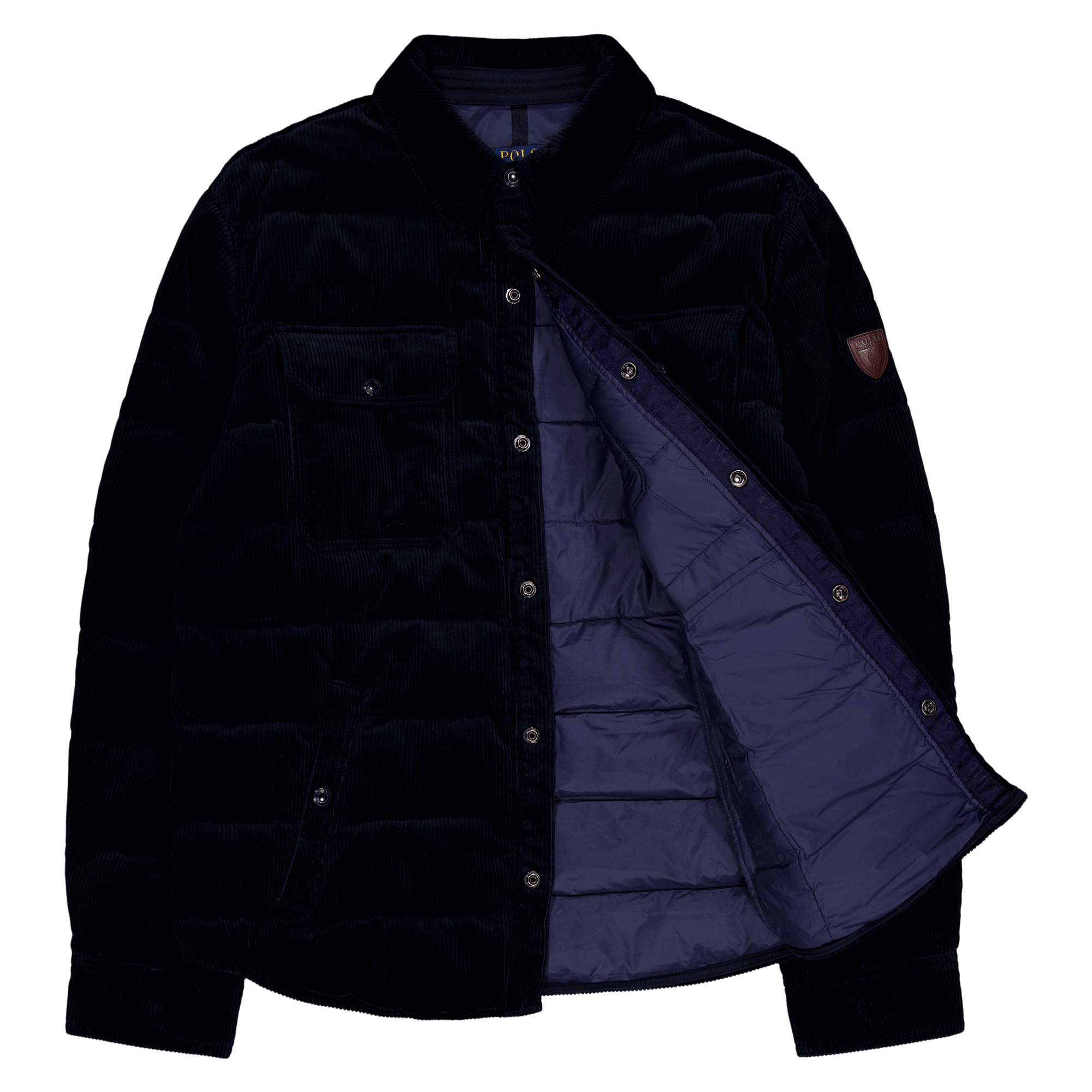 Quilted Corduroy Down Jacket Aviator Navy - Bild 4
