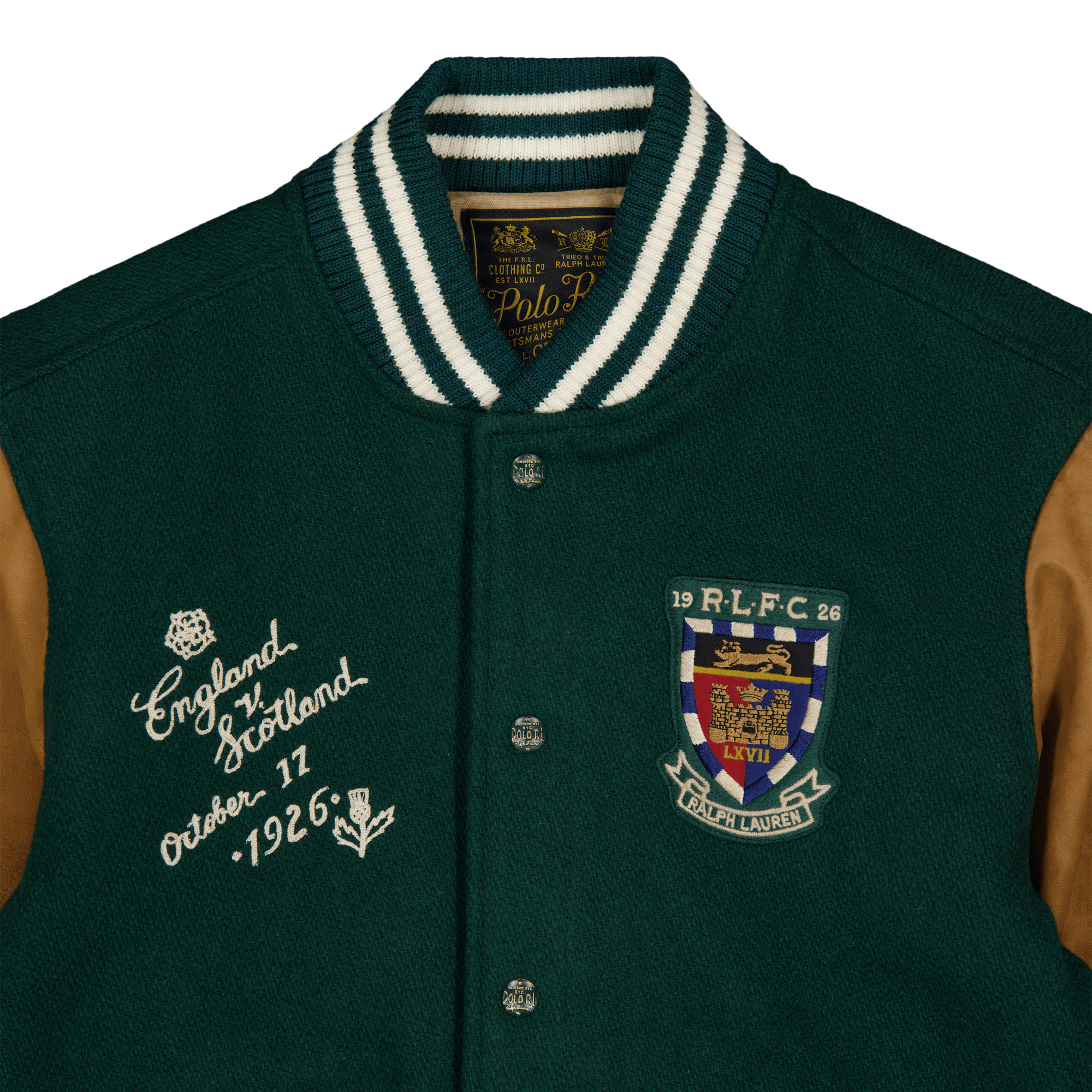 Varsity-Inspired Jacket Moss Agate - Bild 3