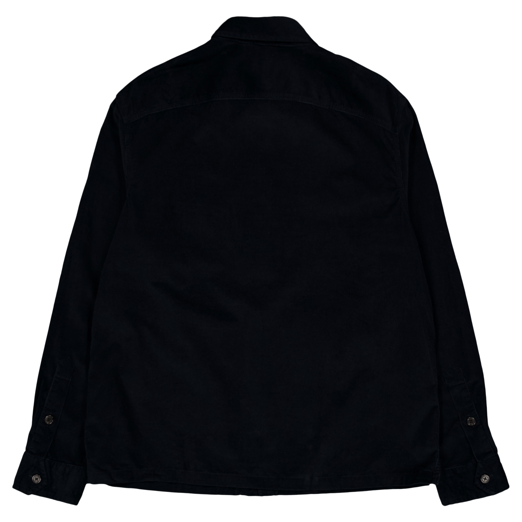 Classic Fit Corduroy Workshirt Polo Black - Bild 2