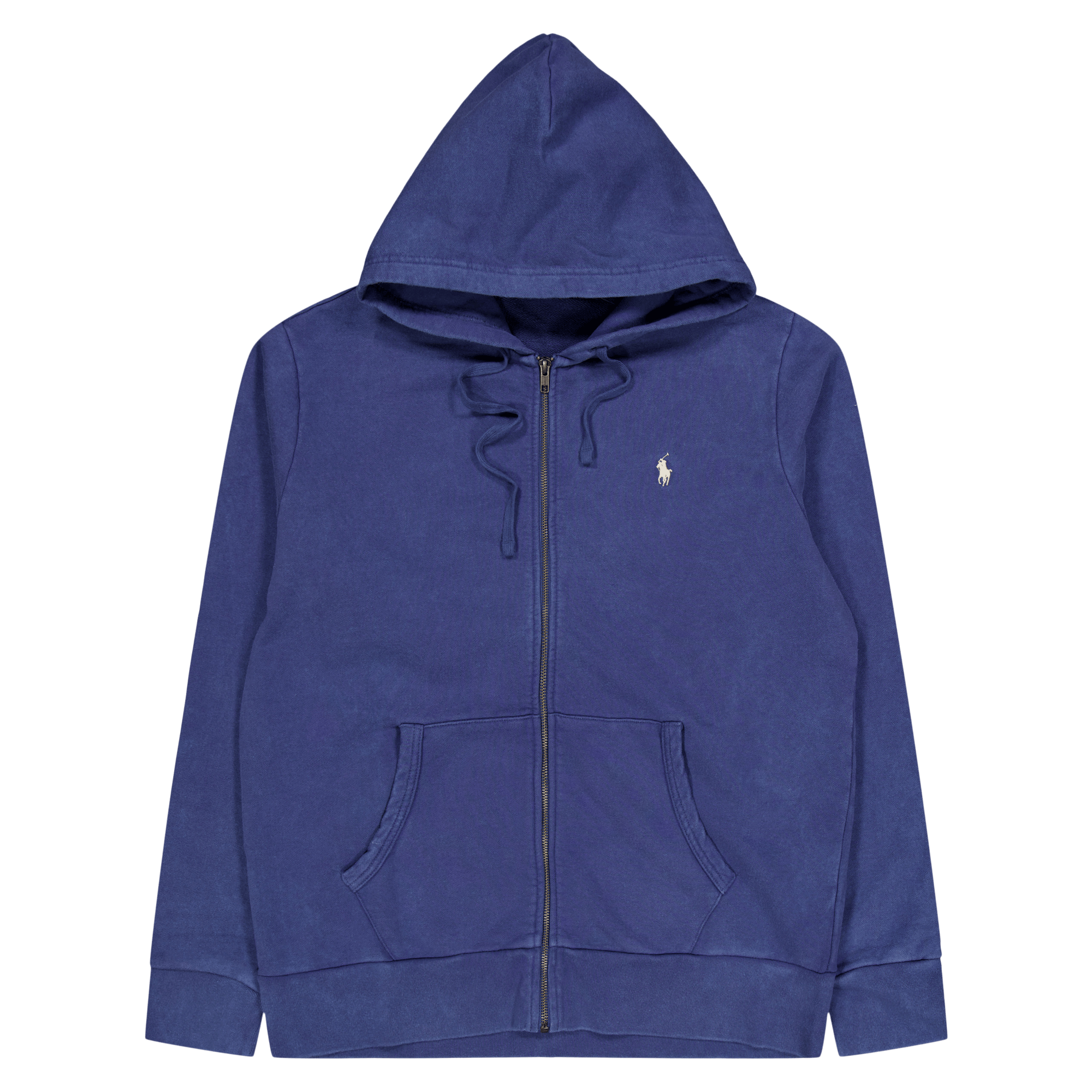 Loopback Terry Full-Zip Hoodie Light Navy
