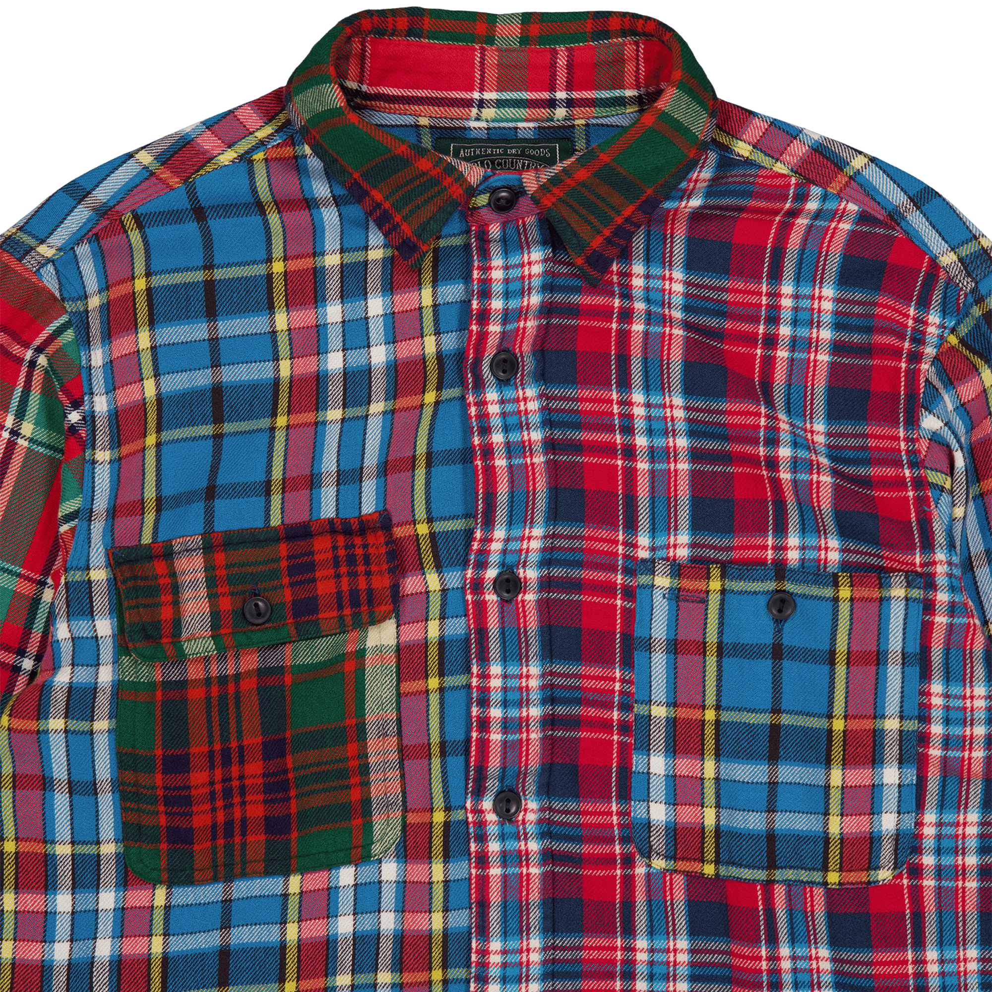 Custom Fit Patchwork Flannel Workshirt 6194 Patchwork - Bild 3
