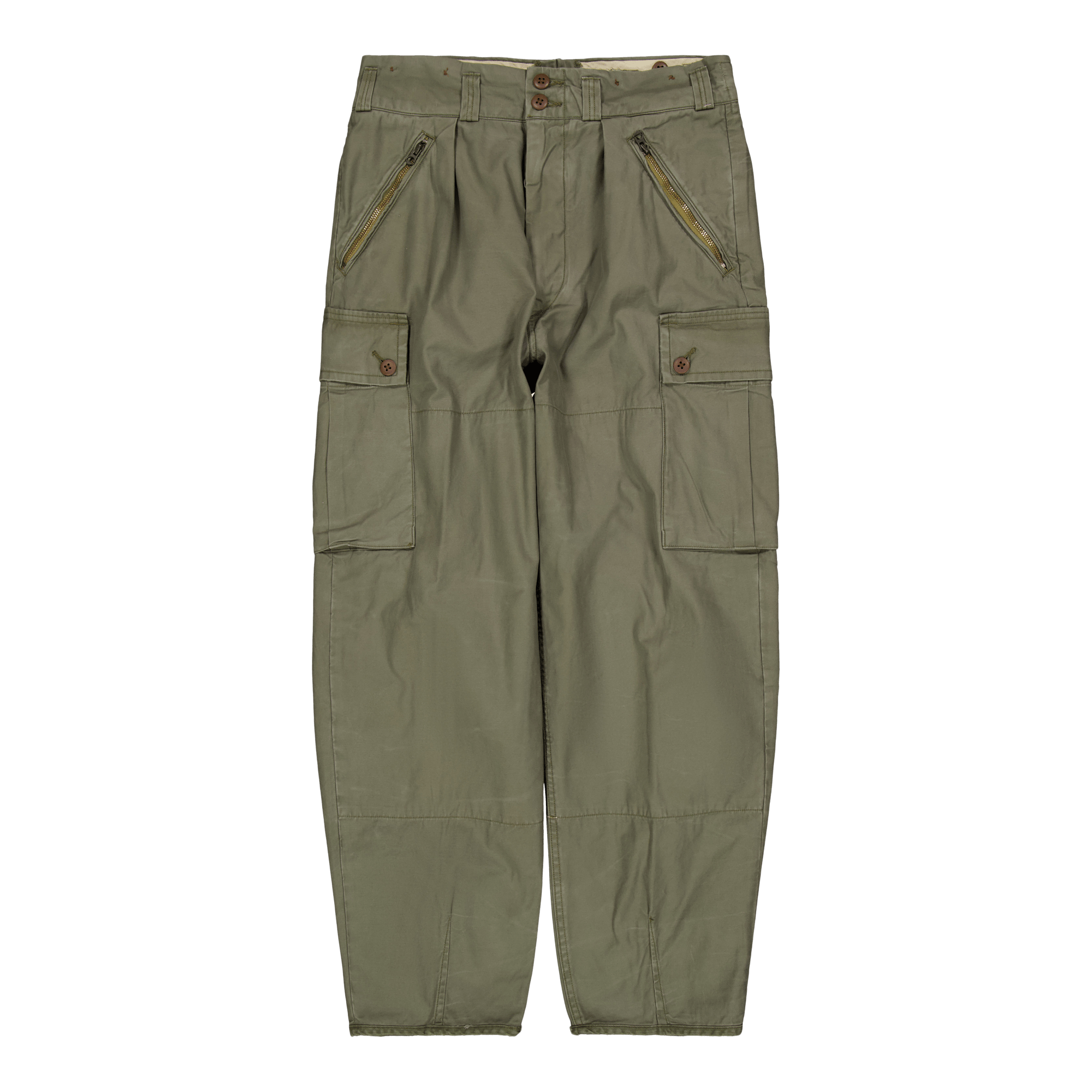 Baggy Fit Reverse-Sateen Cargo Pant Thermal Green