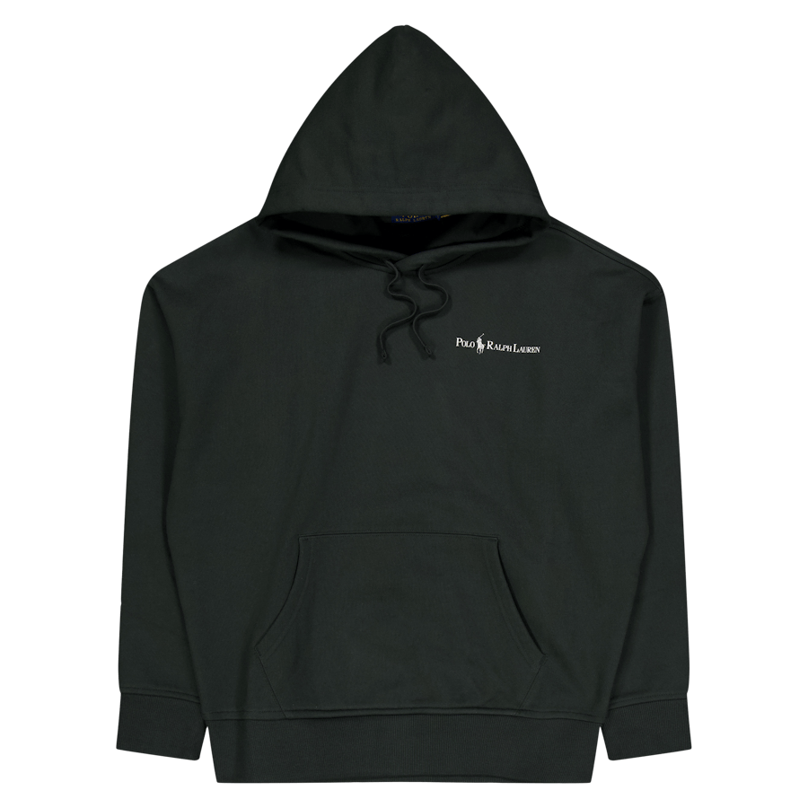 Relaxed Fit Logo Fleece Hoodie Faded Black Canvas