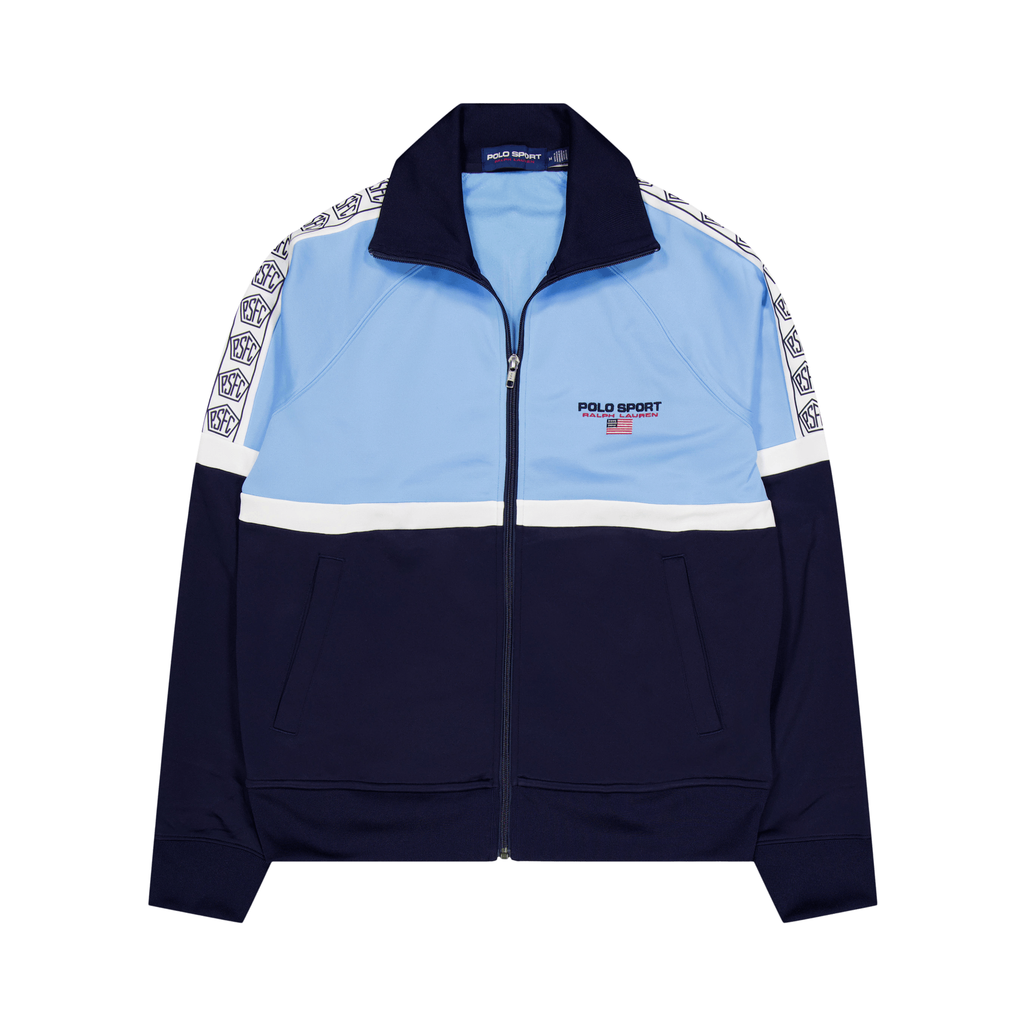 Polo Sport Fleece Track Jacket Cruise Navy Multi, Male, Odevy, mikiny a mikiny, Viacfarebná, M