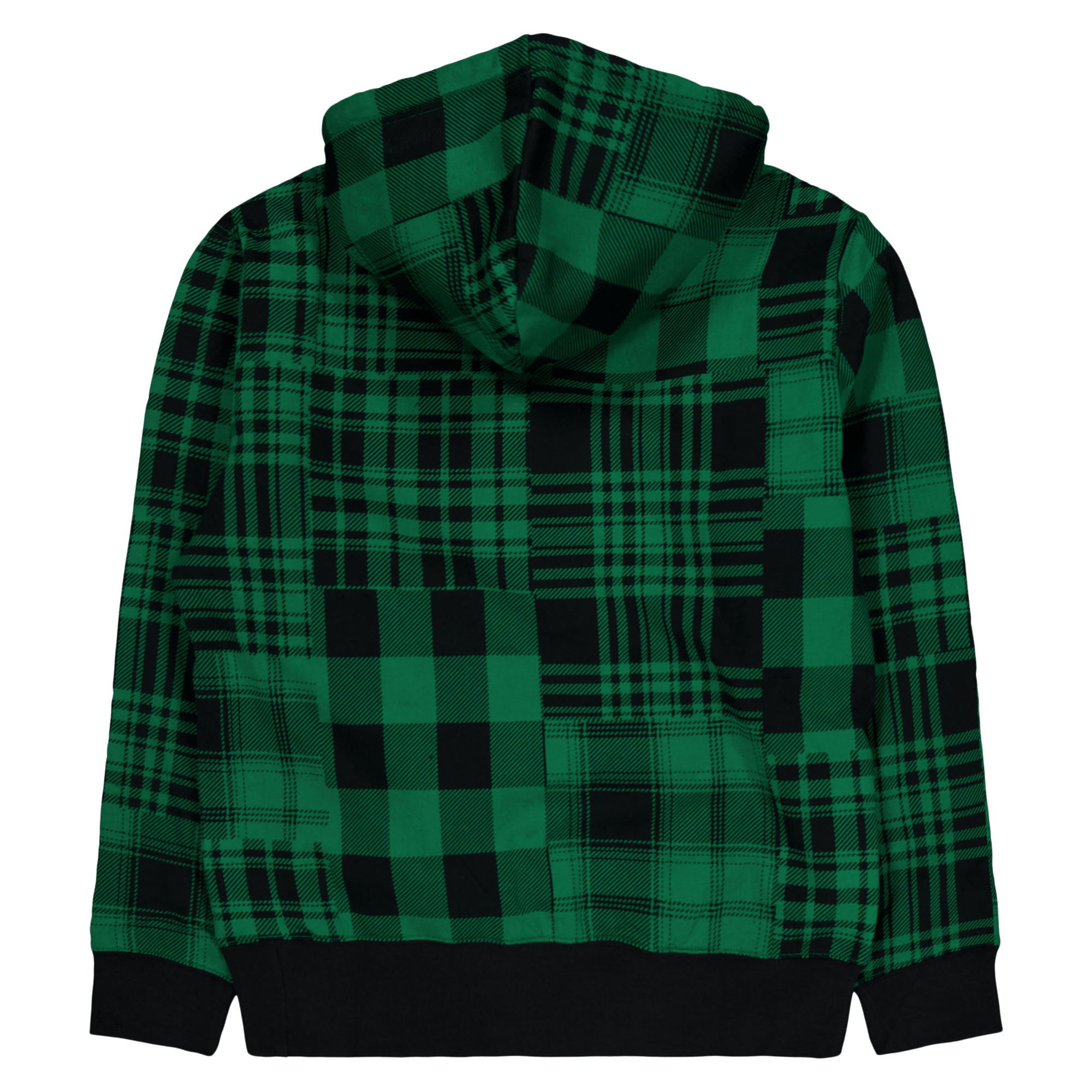 Plaid Pile Fleece Hoodie Athletic Green - Bild 2