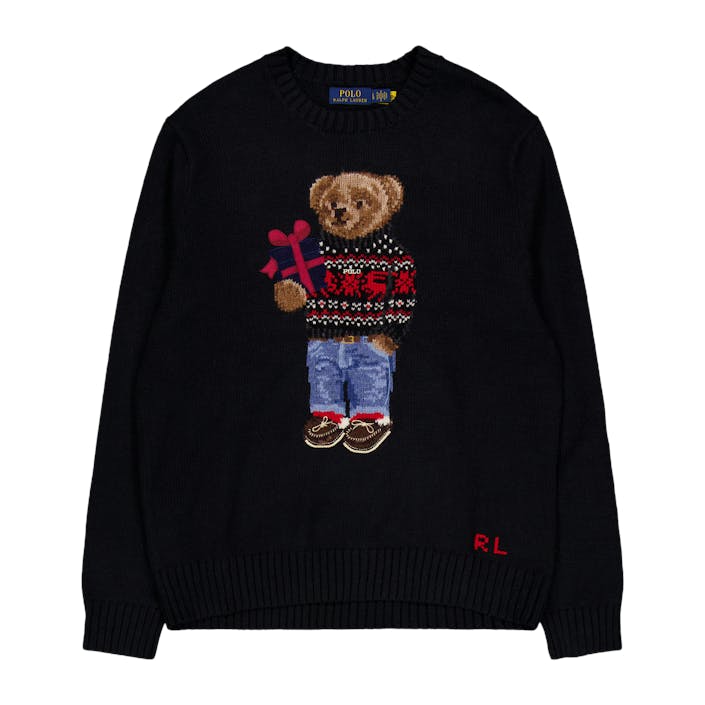 Polo Bear Cotton-Cashmere Sweater Polo Black, Male, Apparels, Tops, Black, L
