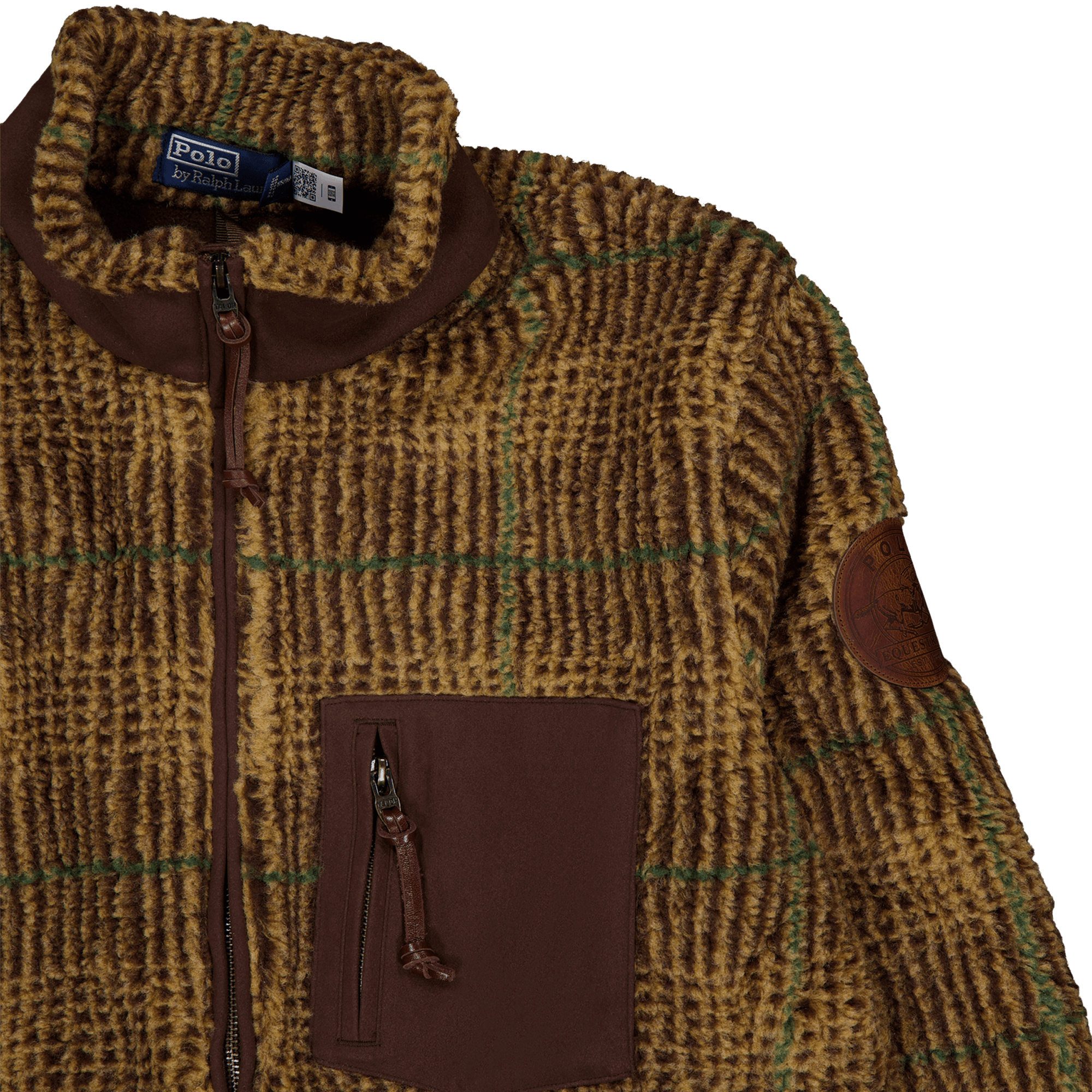 Glen Plaid Pile Fleece Jacquard Jacket Glen Plaid Multi - Bild 3