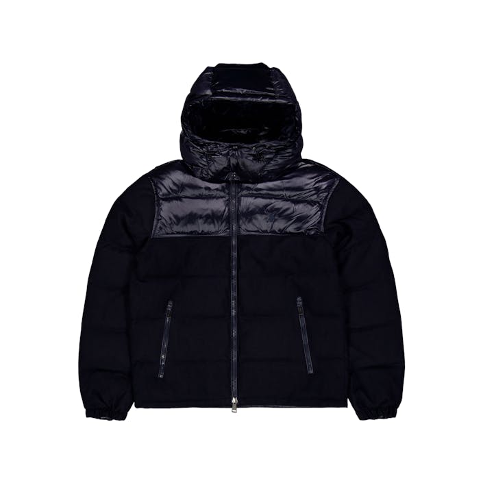 Water-Resistant Hybrid Down Jacket Collection Nvy Glsy/Navy Wl, Male, Vêtements, vestes, Noir, M
