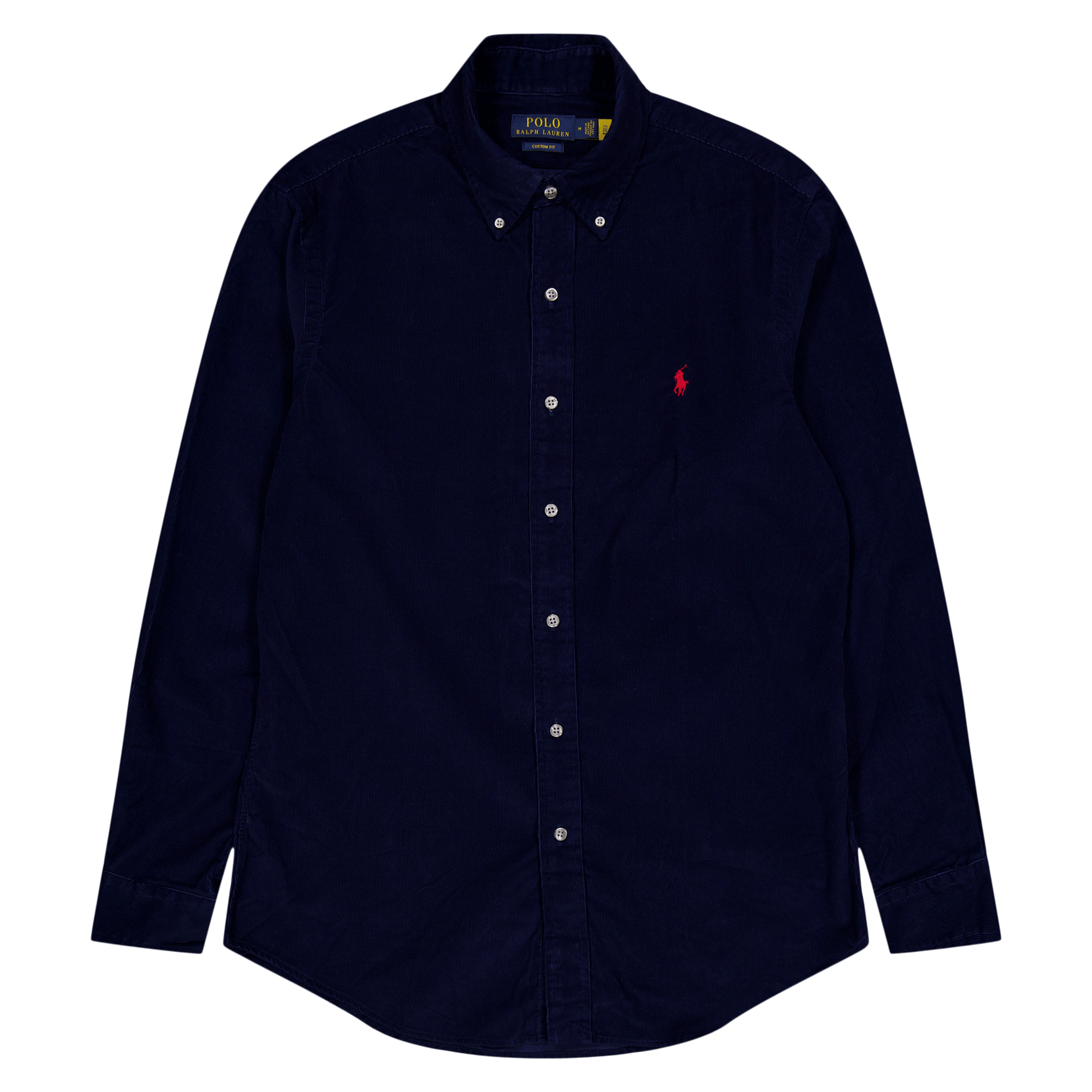 Custom Fit Corduroy Shirt Newport Navy