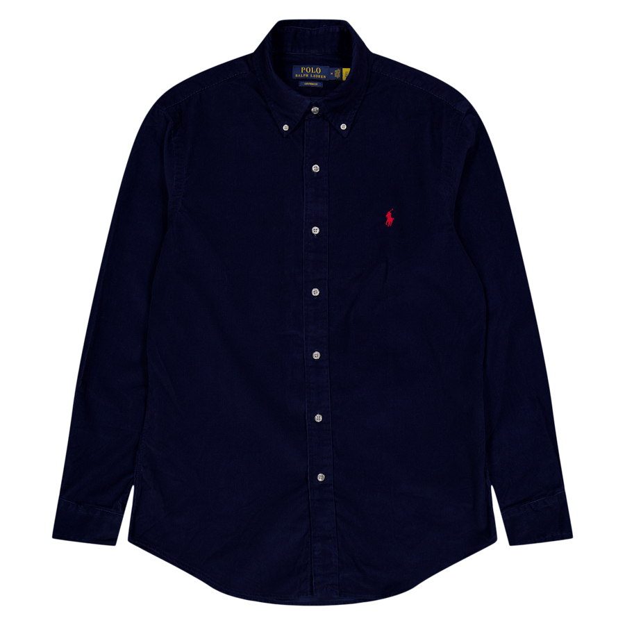 Custom Fit Corduroy Shirt Newport Navy