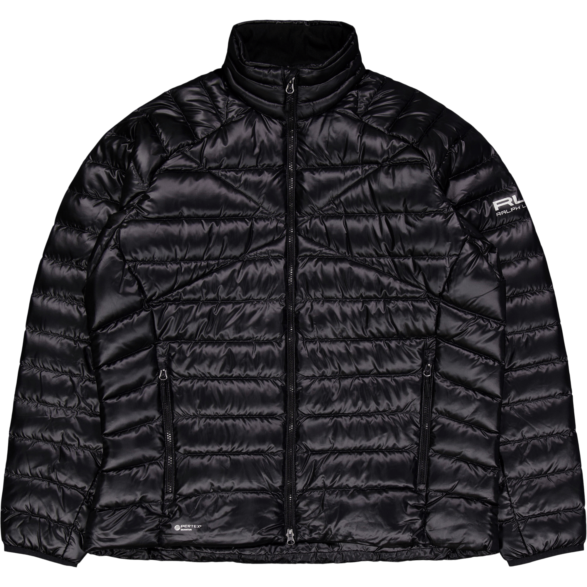 Water-Repellent Packable Down Jacket Polo Black