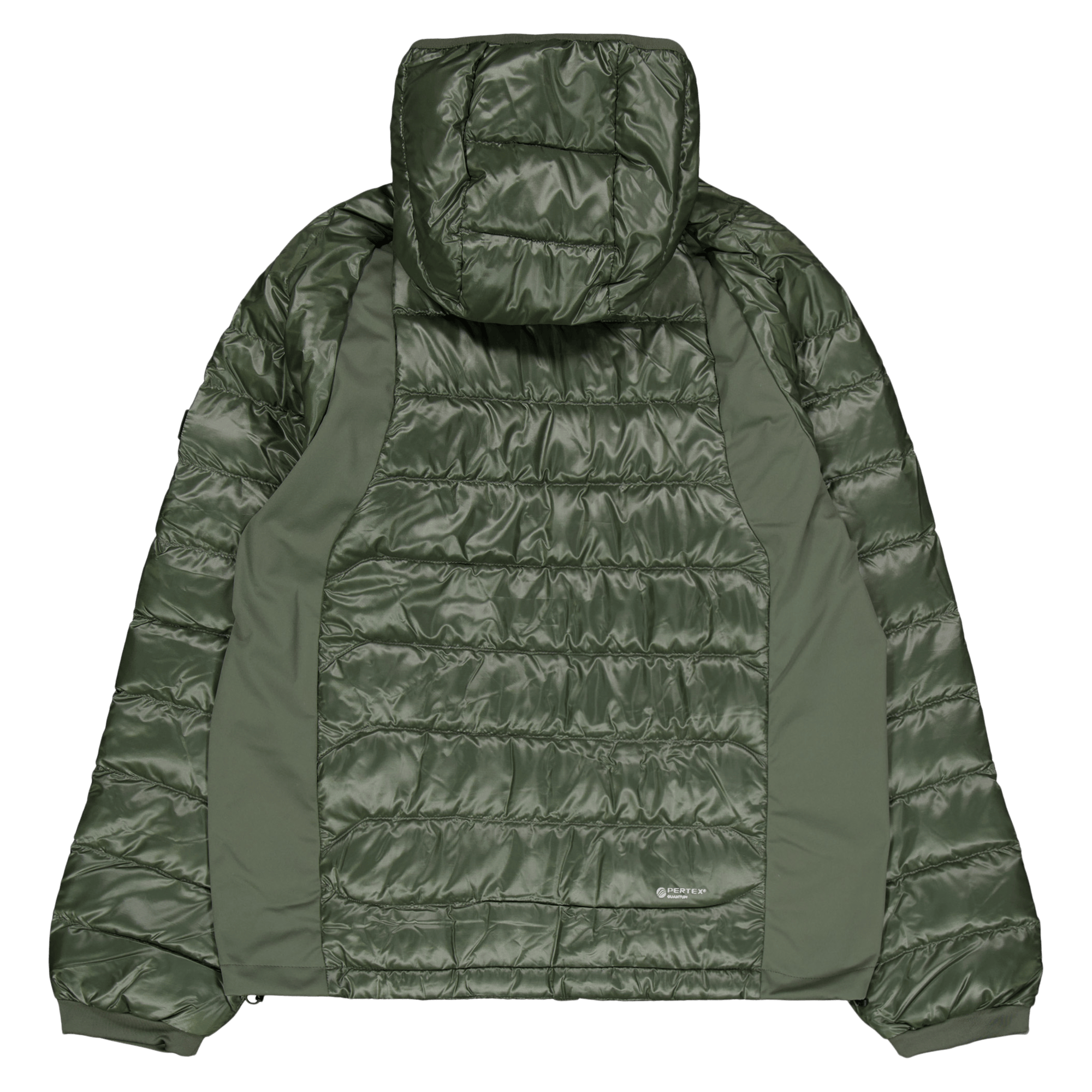 Water-Repellent Hybrid Down Jacket Fossil Green - Bild 2