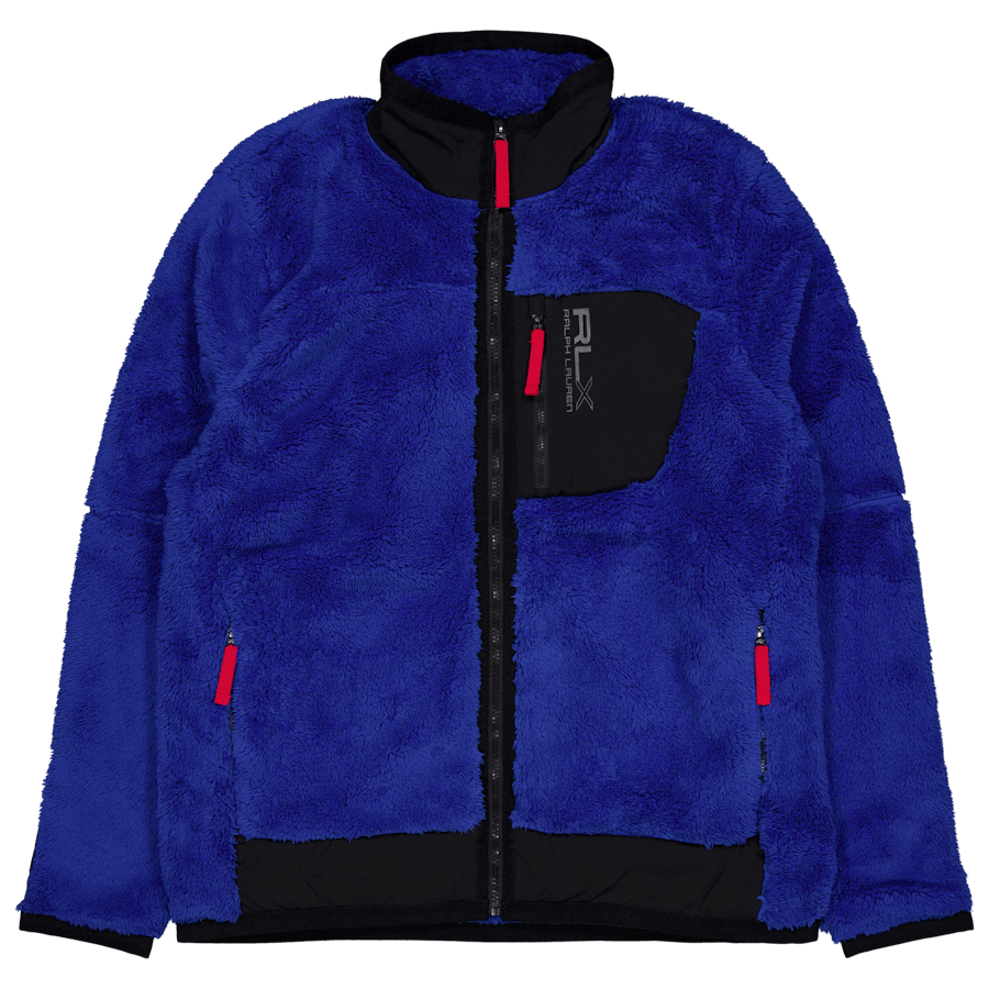 High-Pile Fleece Jacket New Sapphire/Polo Black