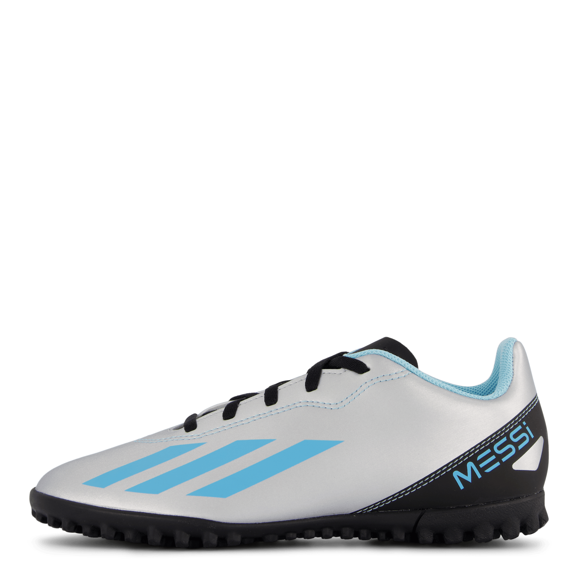 X Crazyfast Messi.4 Turf Boots Silver Met., Unisex, Shoes, Football shoes, Soccer, Multi color, UK 5,5
