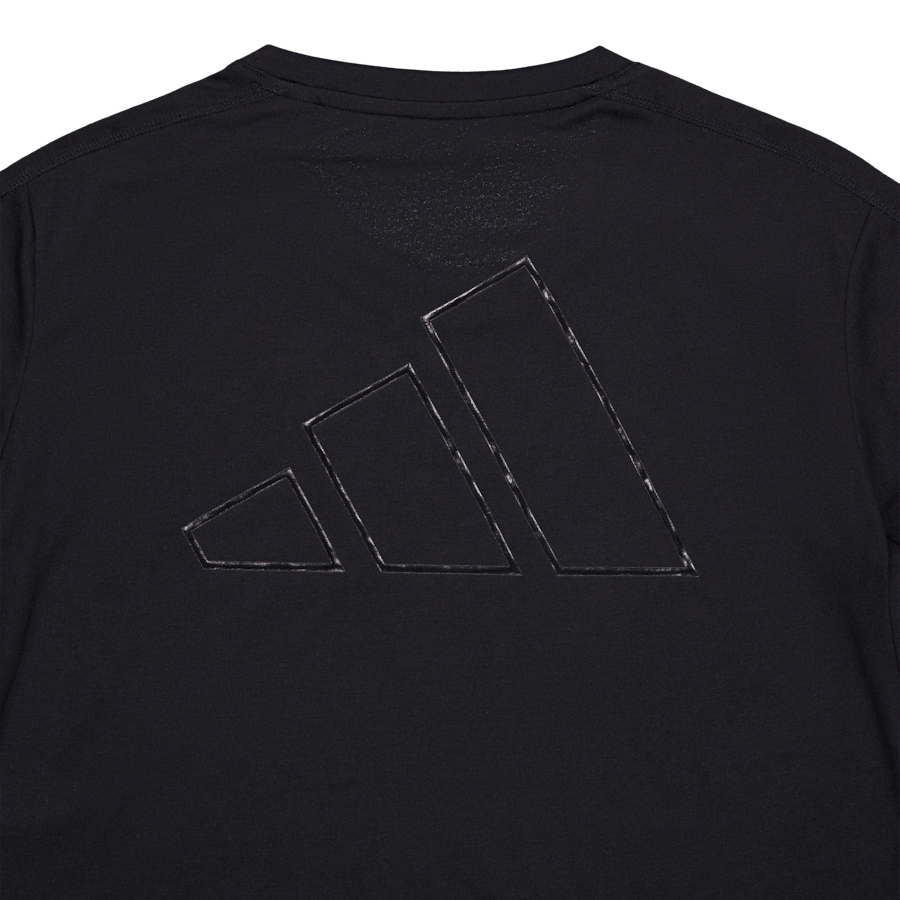 AEROREADY Train Essentials 3 Bar Logo Crop T-Shirt Black - Bild 3