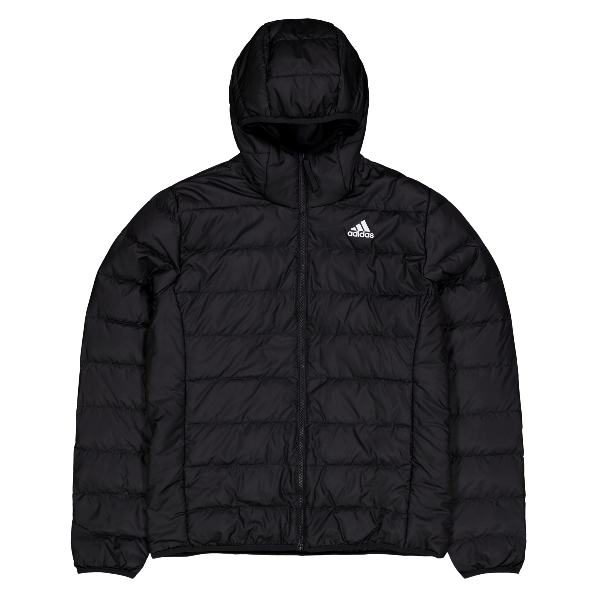 Essentials Light Down Hooded Jacket Black, Male, Kleding, jassen, Zwart, XL