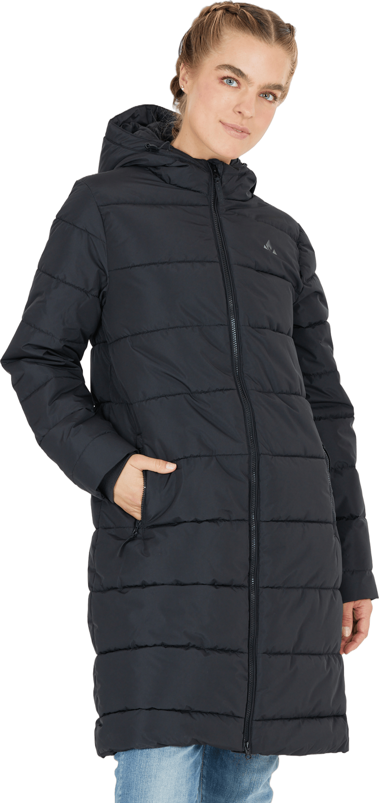 Amaretto W Long Puffer Jacket Black