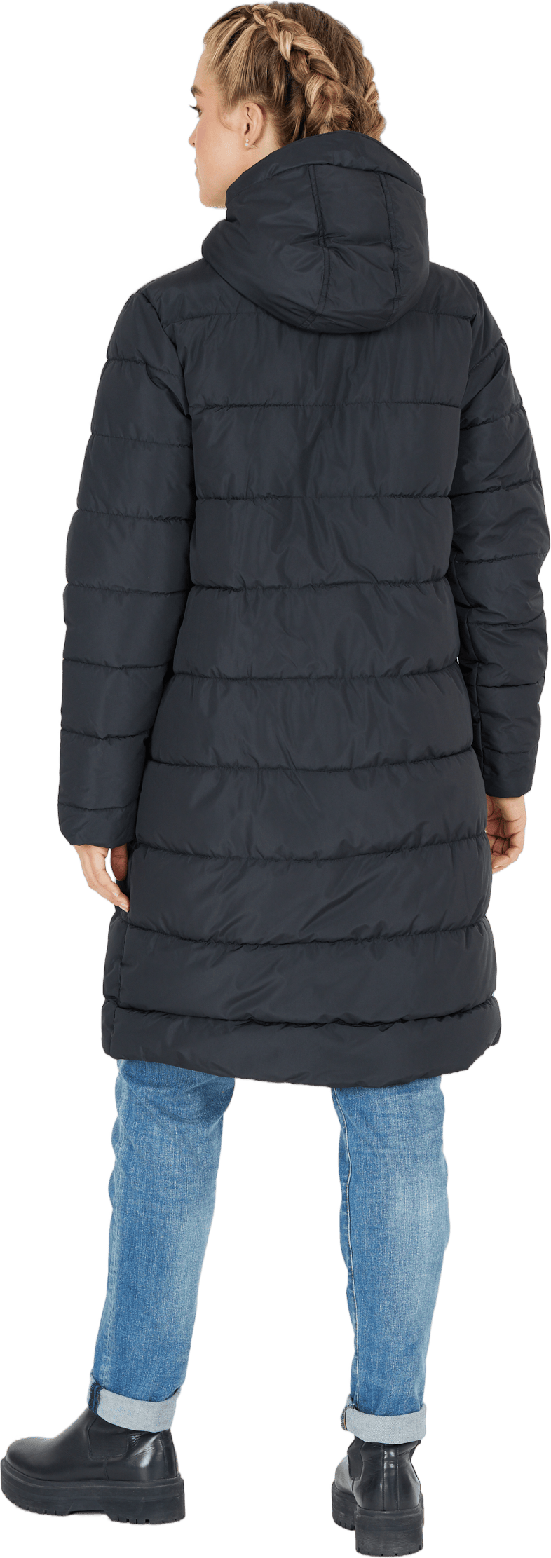 Amaretto W Long Puffer Jacket Black - Bild 3