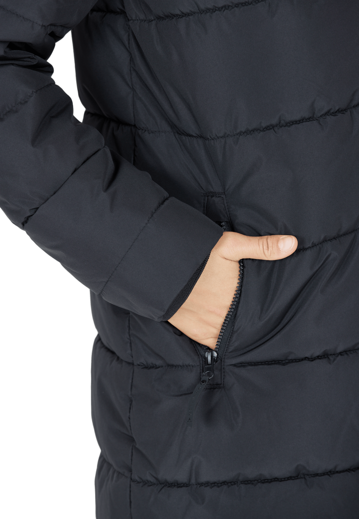 Amaretto W Long Puffer Jacket Black - Bild 5