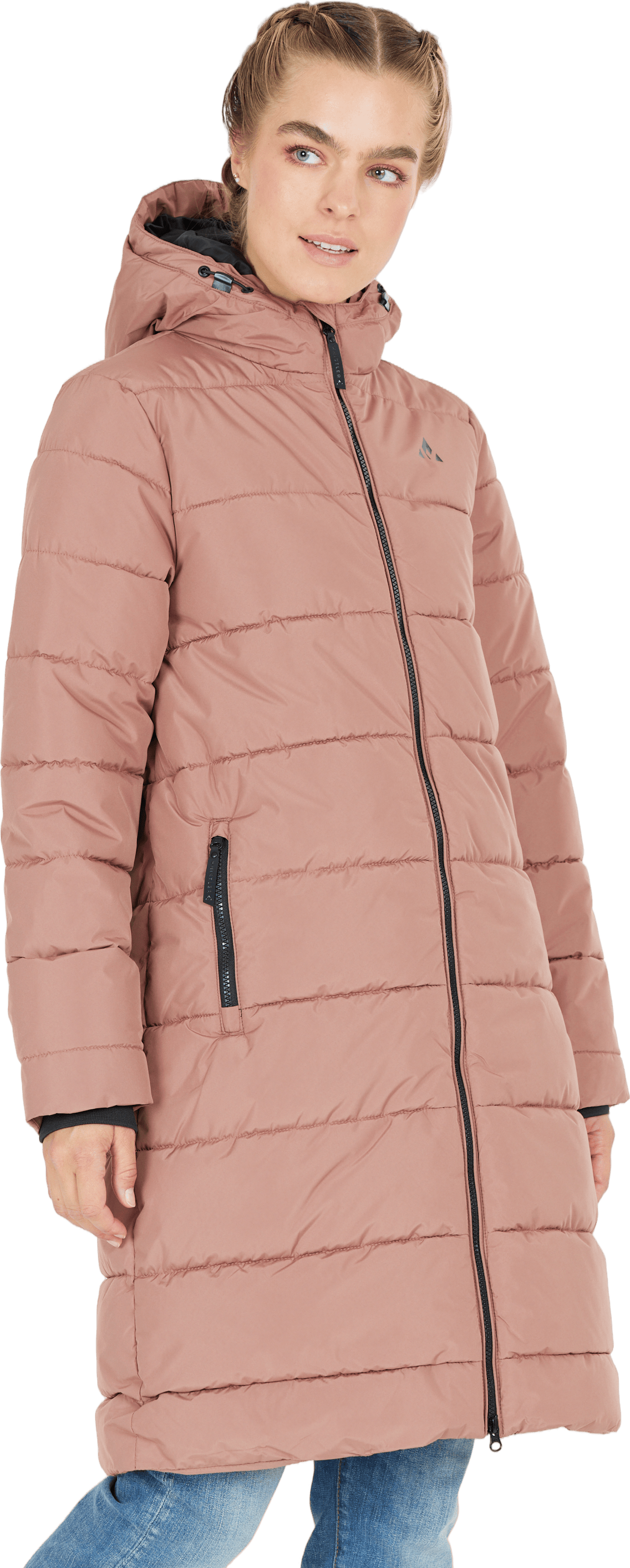 Amaretto W Long Puffer Jacket Cognac
