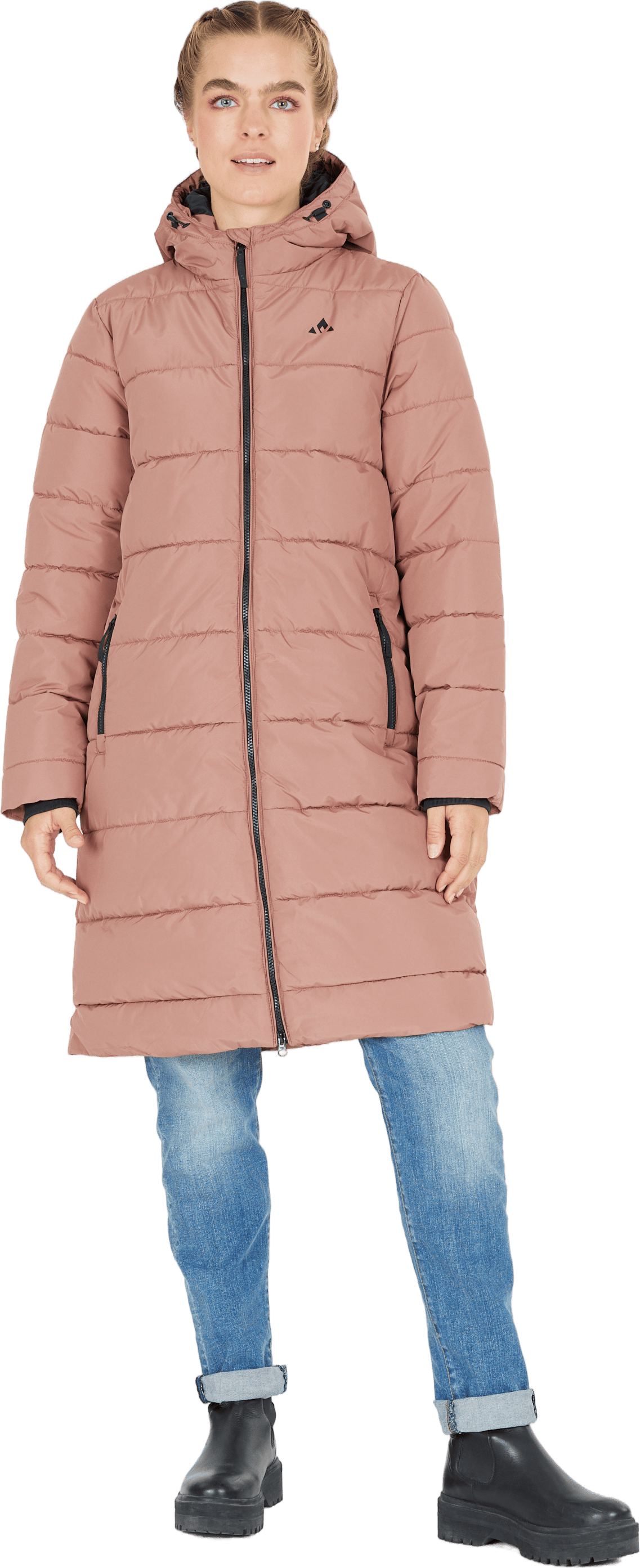 Amaretto W Long Puffer Jacket Cognac - Bild 2