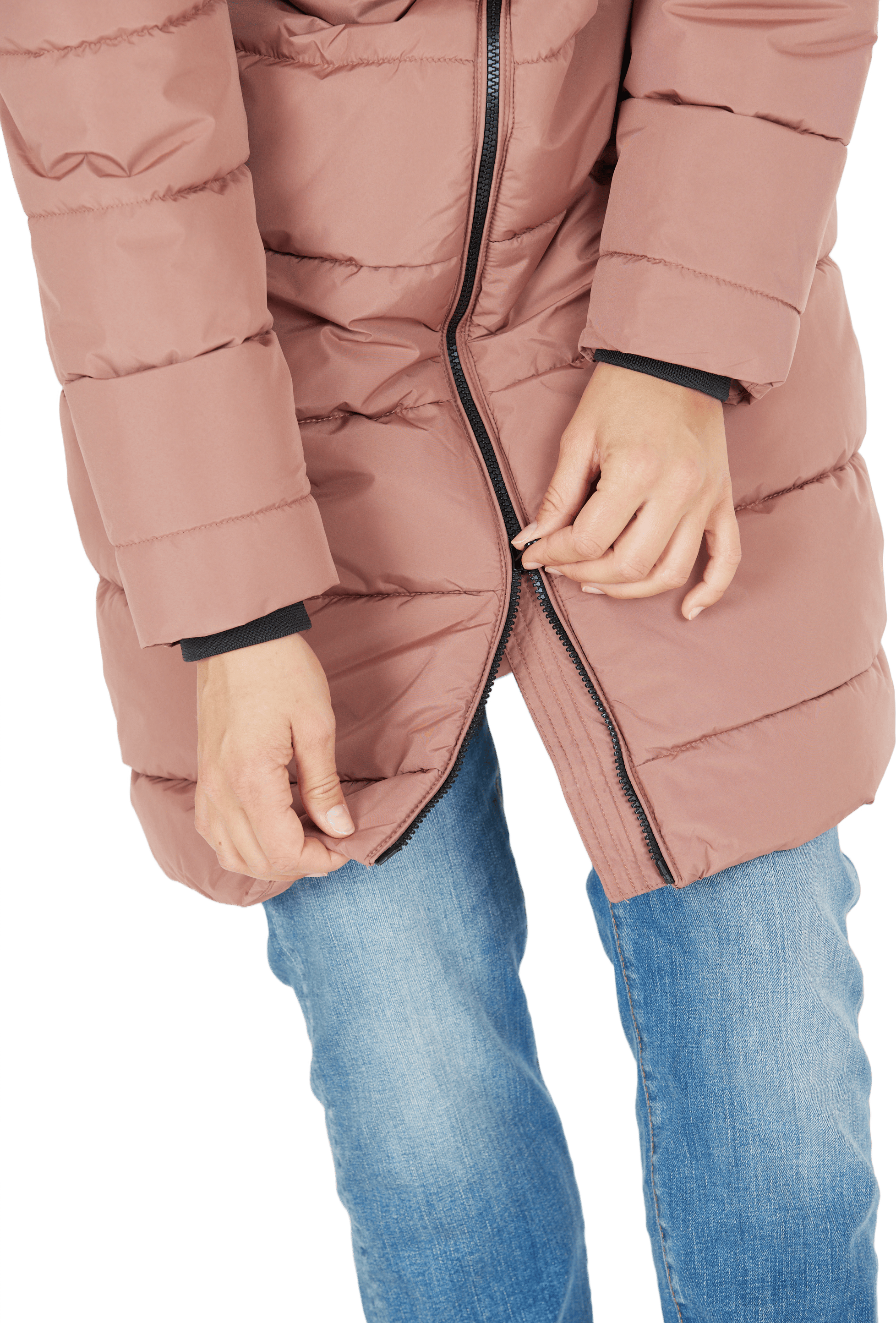 Amaretto W Long Puffer Jacket Cognac - Bild 4