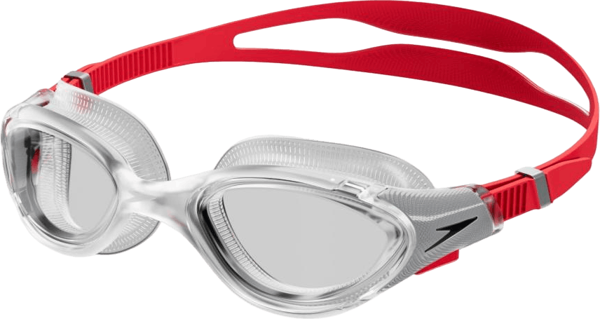 Biofuse.20 Clear/red, Unisex, Ekwipunek, okulary, Pływanie, Czerwony, ONESIZE