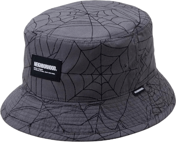 Spiderweb Bucket Hat Gray