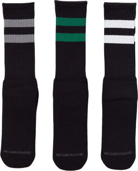 Classic 3pac Socks Black, Male, Kläder, Underkläder, Grå, ONESIZE
