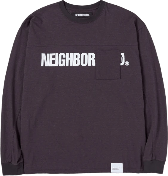 Logo Print Crewneck Ls Black