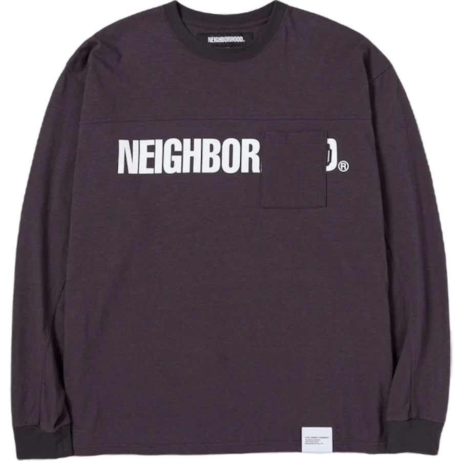 Logo Print Crewneck Ls Black