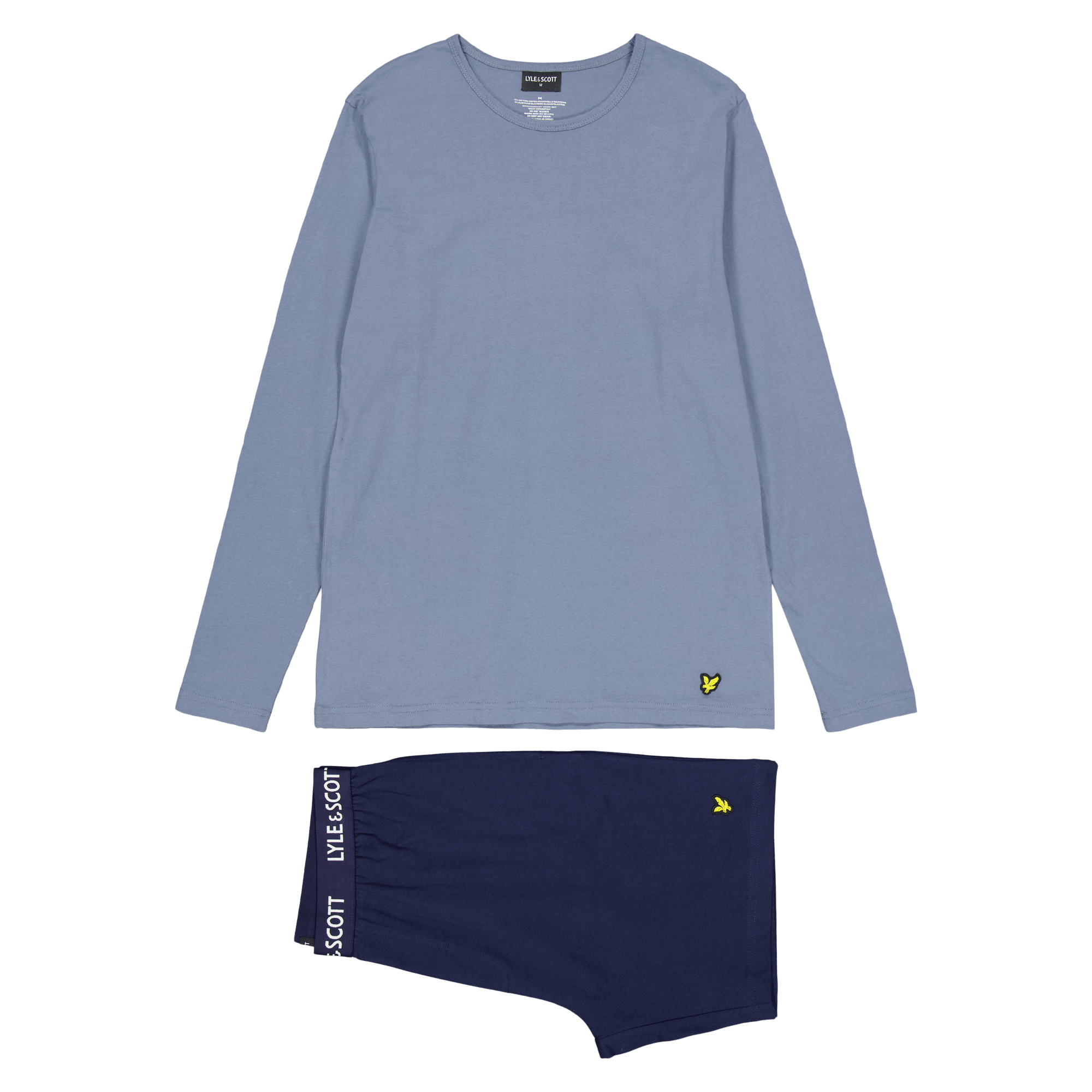 Lyle & Scott S/j Long Sleeve Tee And Lounge 9257, Male, Kläder, Tillbehör, Blå, XXL