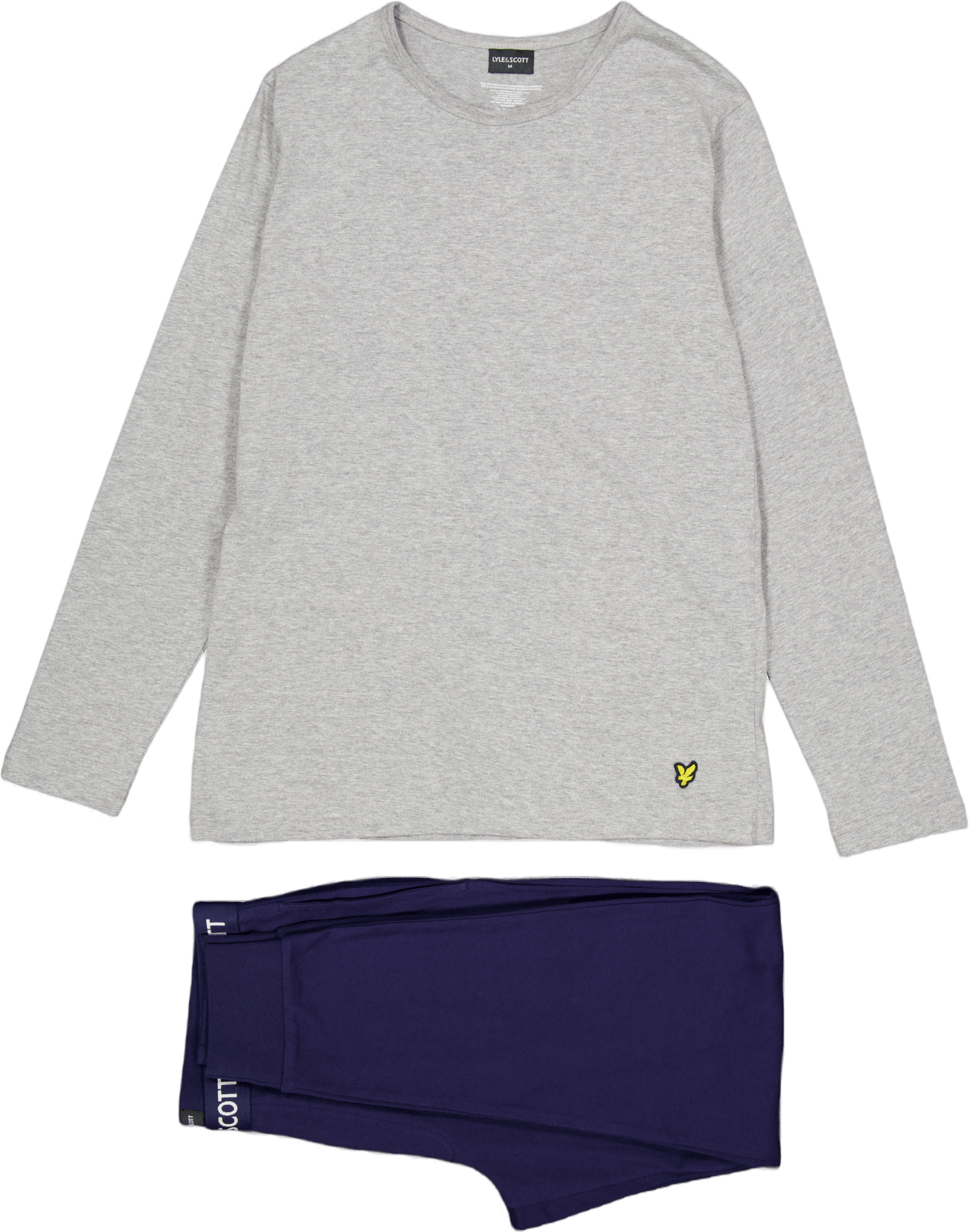 S/j Long Sleeve Tee And Cuffed 9712, Male, Vaatteet, Lisätarvikkeet, Harmaa, XL