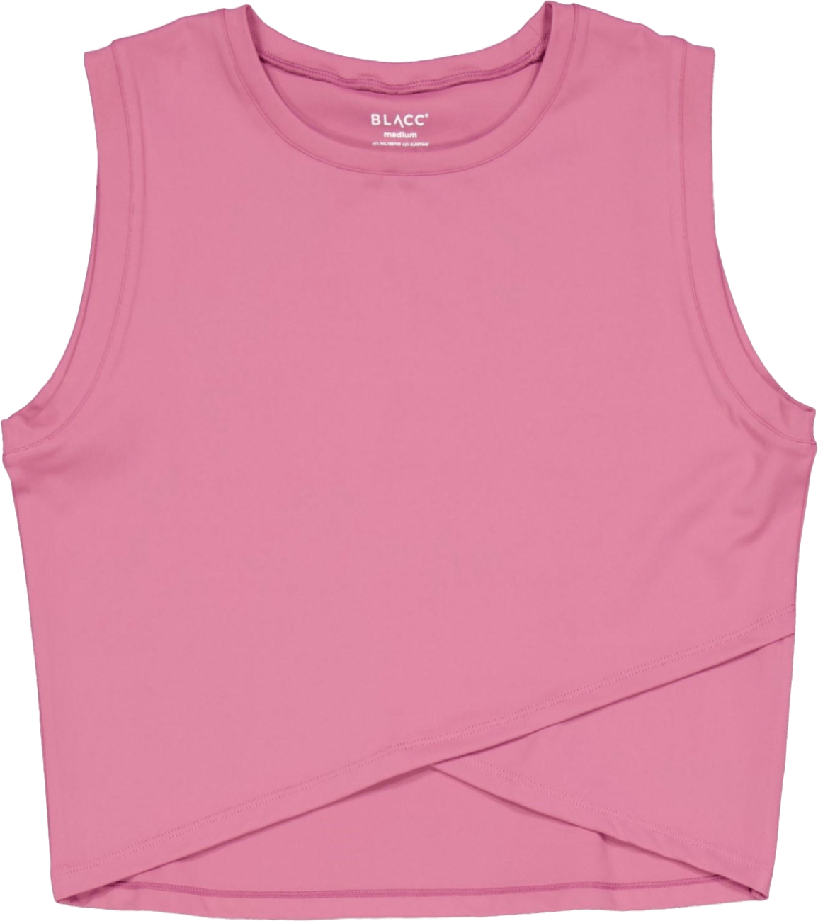 Ella Overlap Tank Top Mellow Mauve, Female, Apparels, Tops, Running, Pink, XL