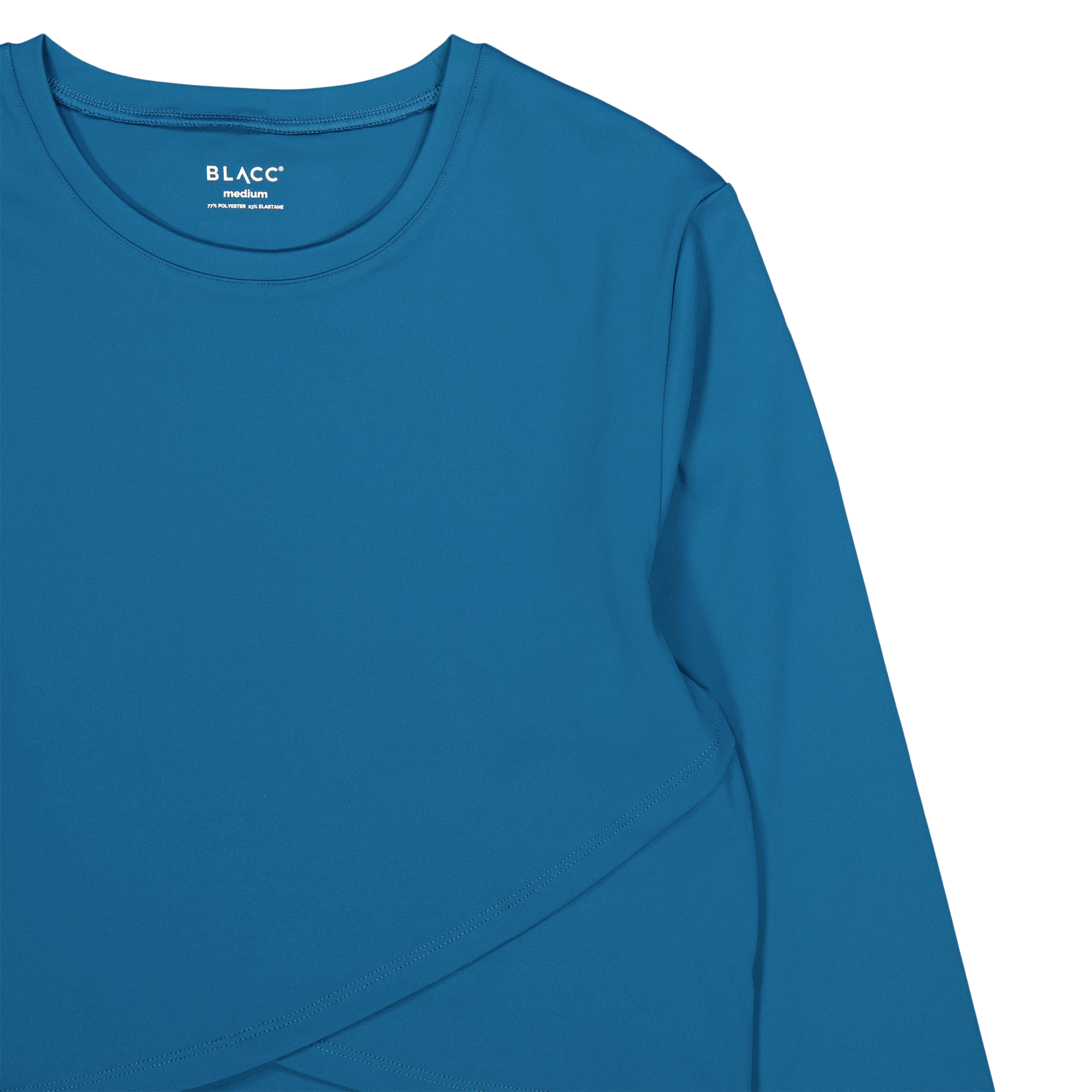 Ella Overlap Long Sleeve Top Blue Coral - Bild 3