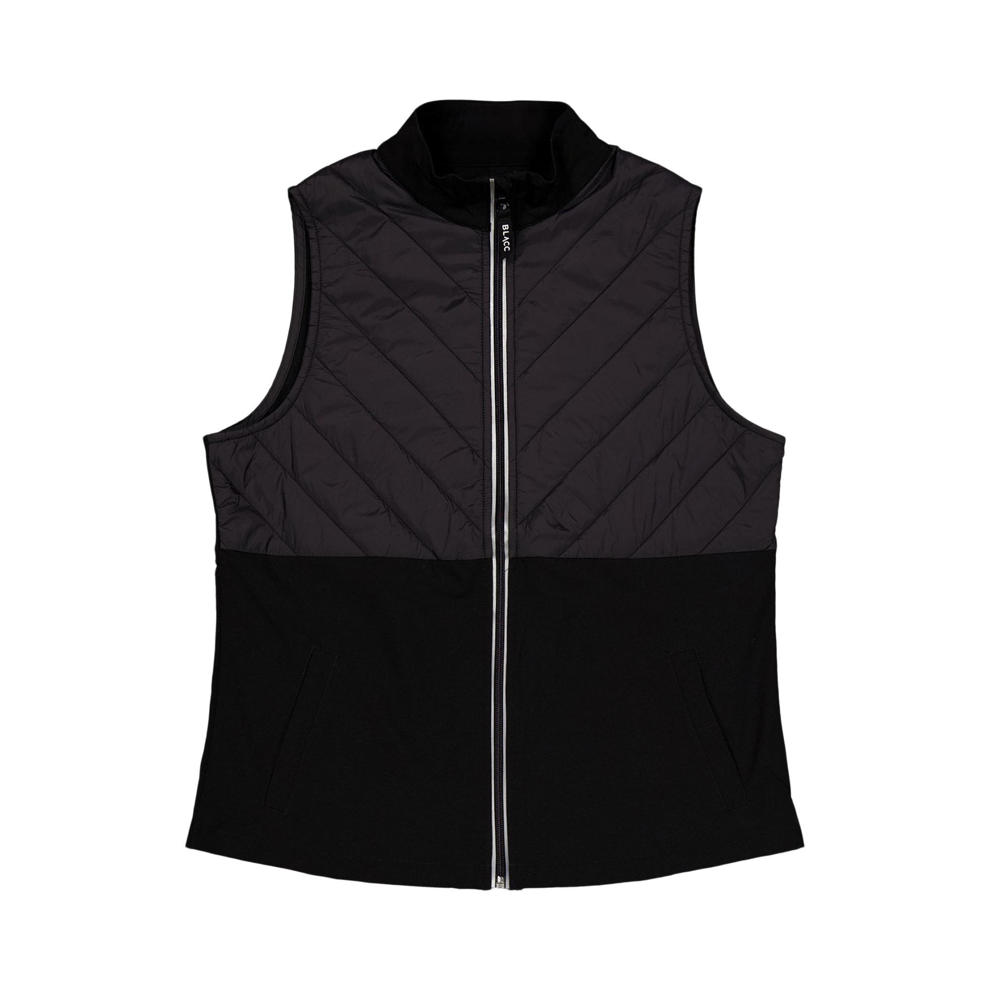 Run Slim Vest Jet Black, Female, Apparels, jackets, Running, Black, XL