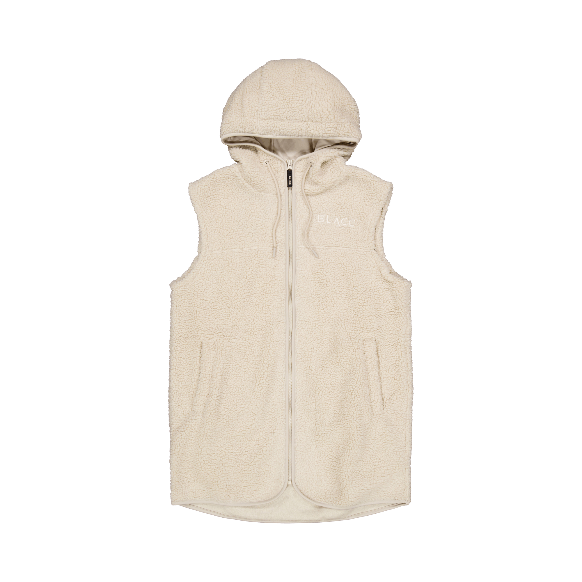 Pile Long Vest Oatmeal, Female, Kläder, jackor, Beige, XS